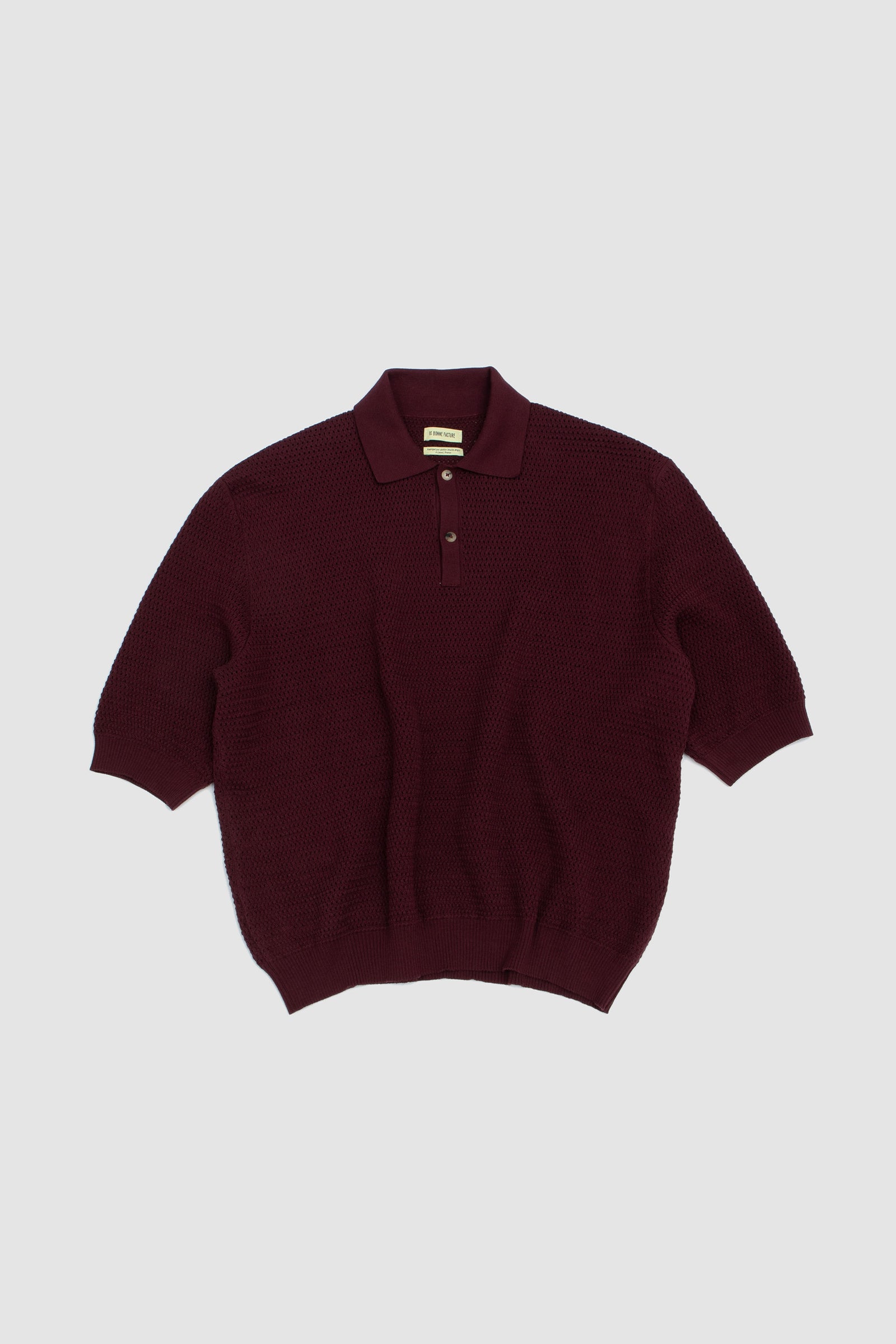SPORTIVO STORE_Honeycomb Knit Polo Plum_2