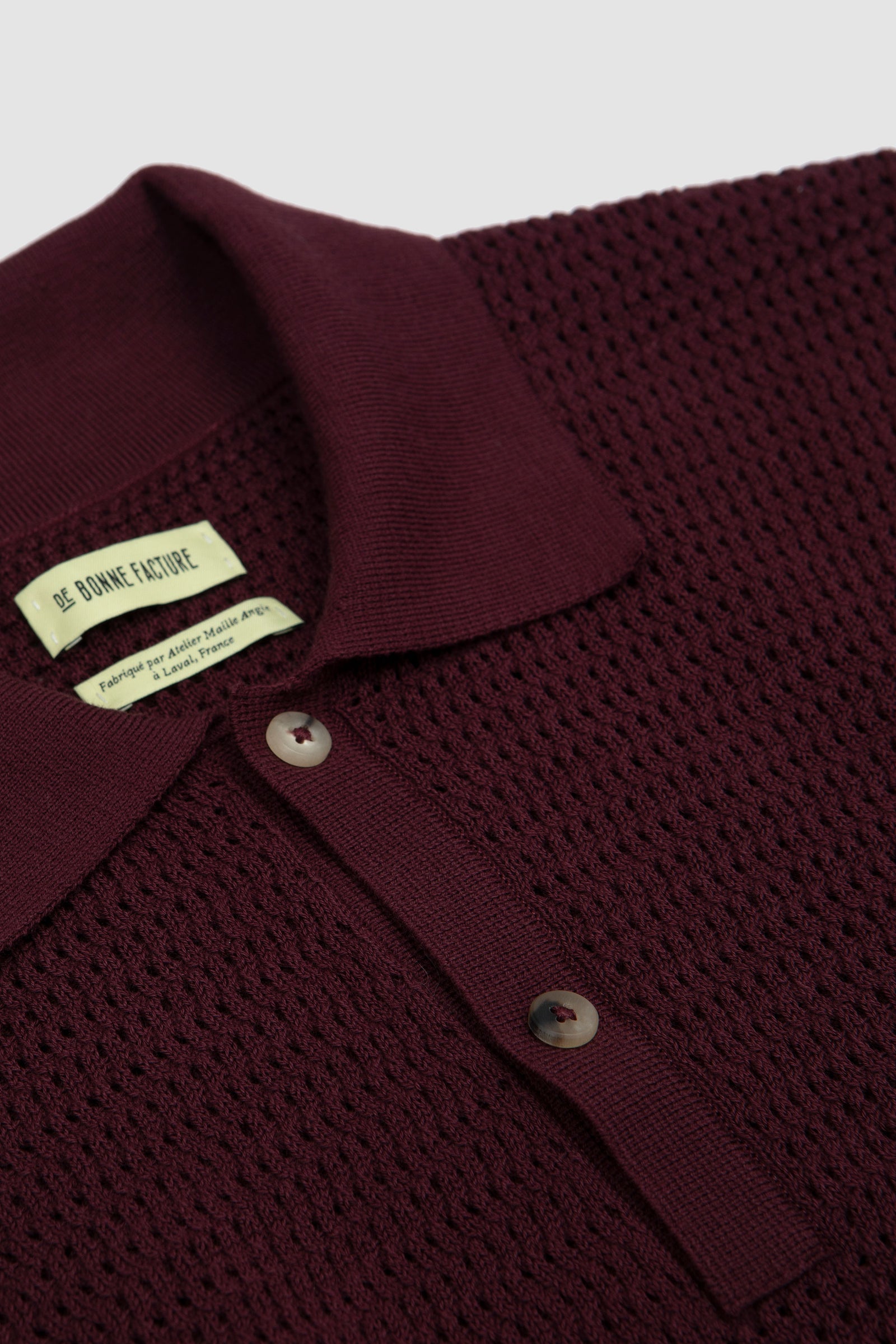 SPORTIVO STORE_Honeycomb Knit Polo Plum_3