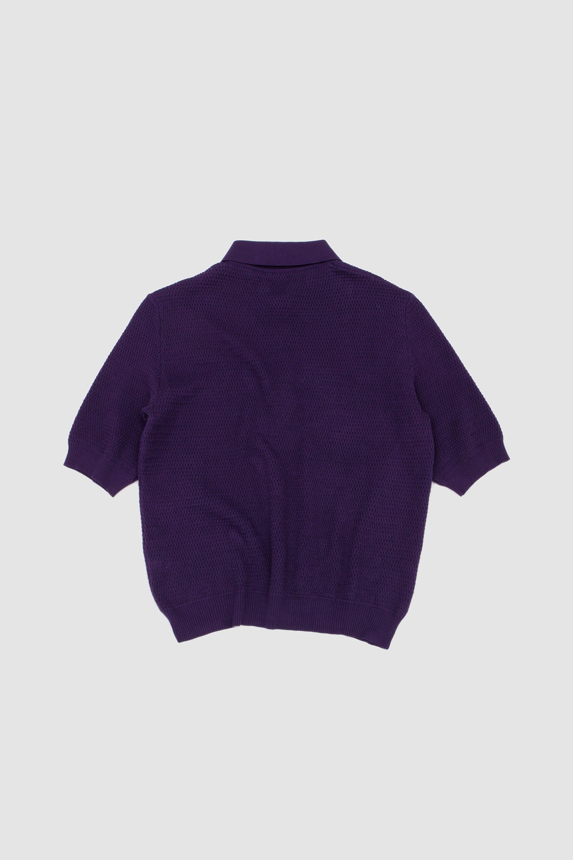 Honeycomb Knitted Polo Petunia Purple_4