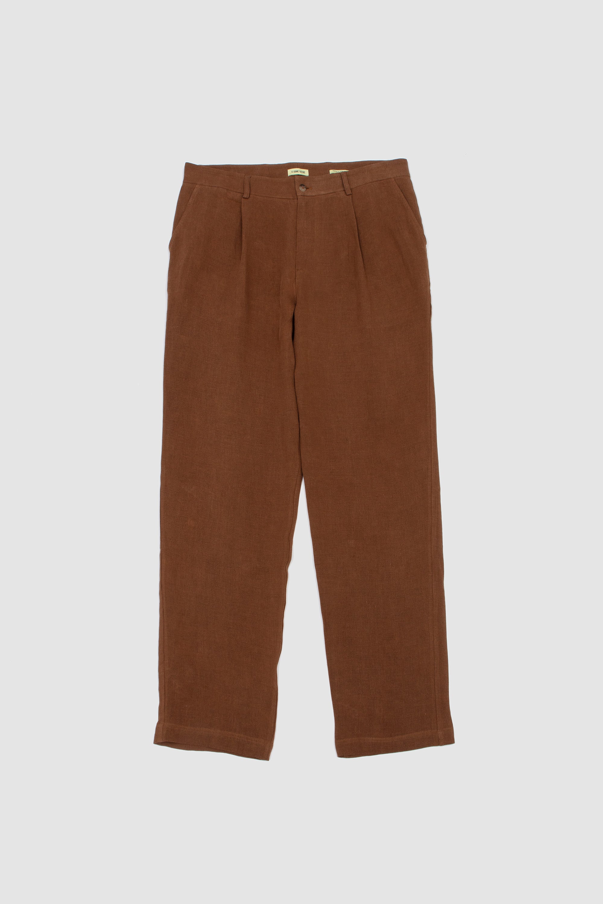 One Pleat Trousers Cinnamon