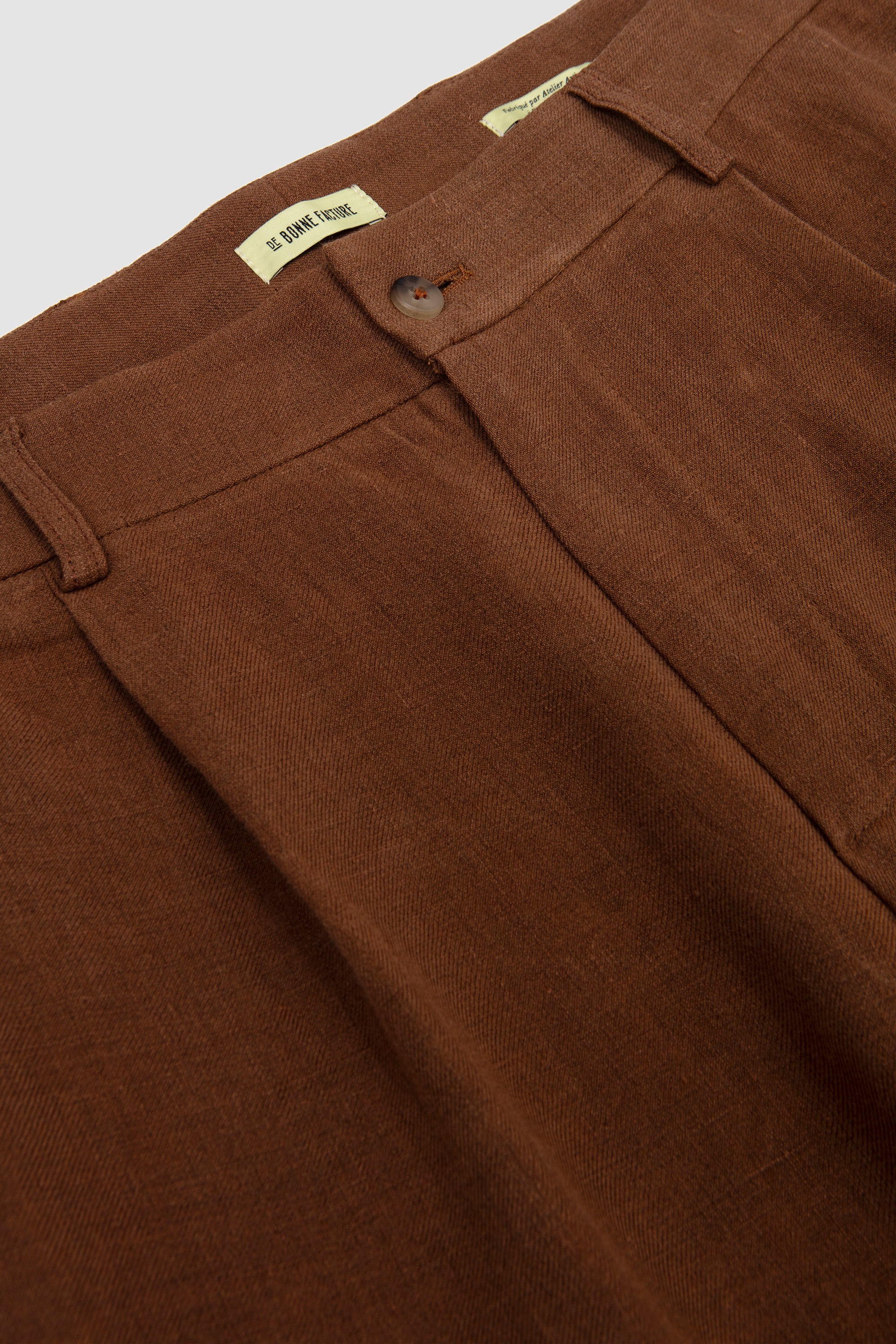 One Pleat Trousers Cinnamon