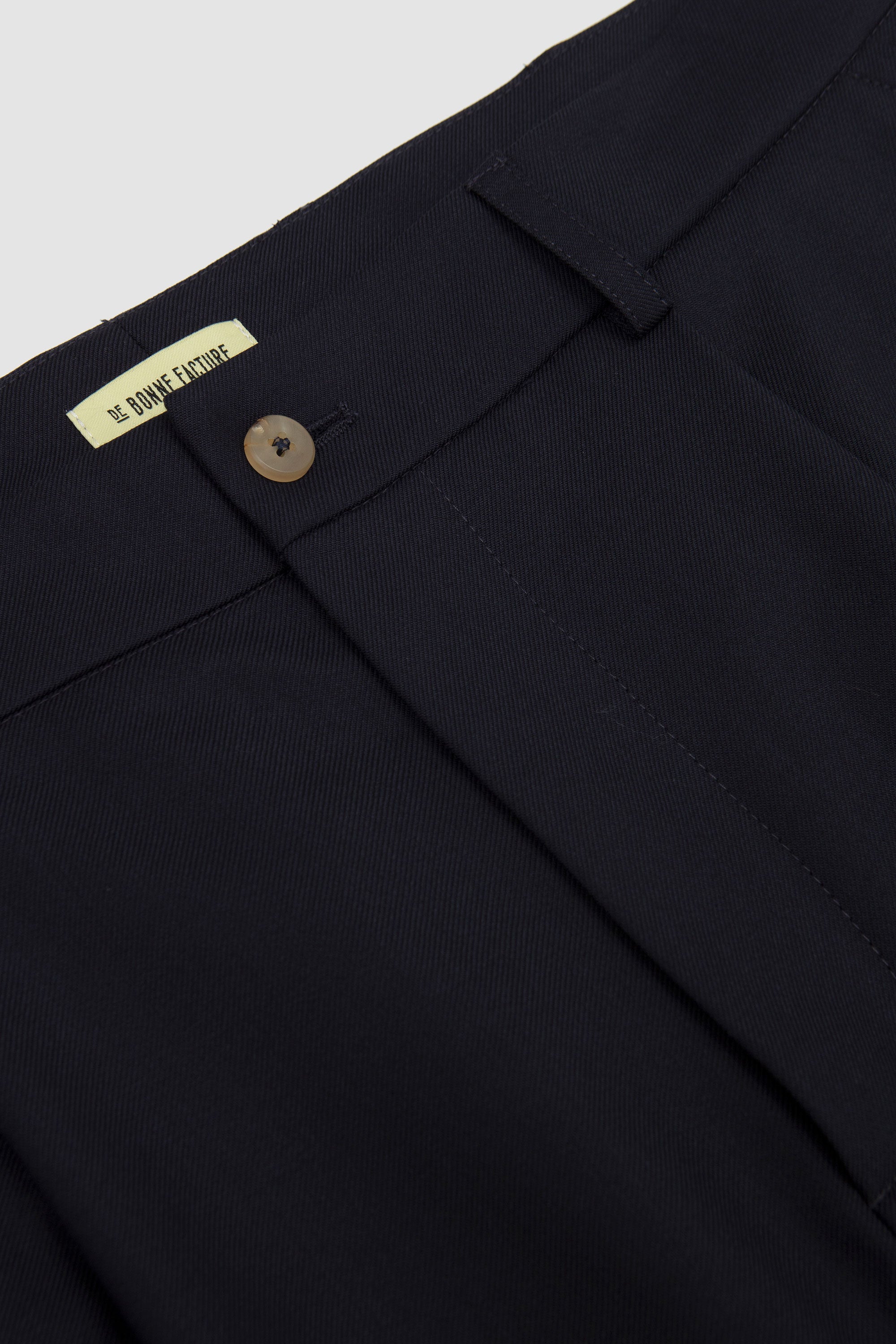 One Pleat Trousers Dark Navy