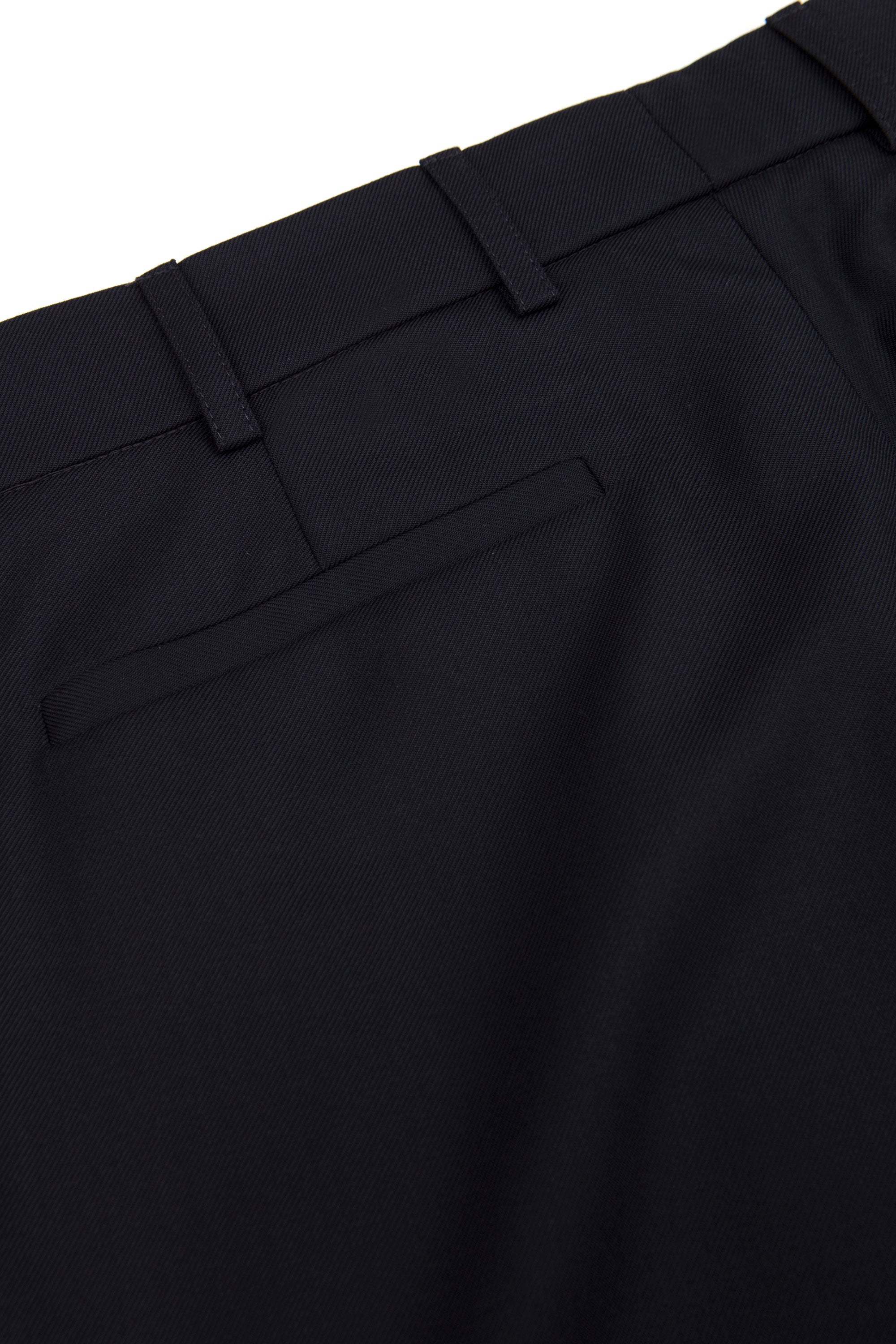 One Pleat Trousers Dark Navy