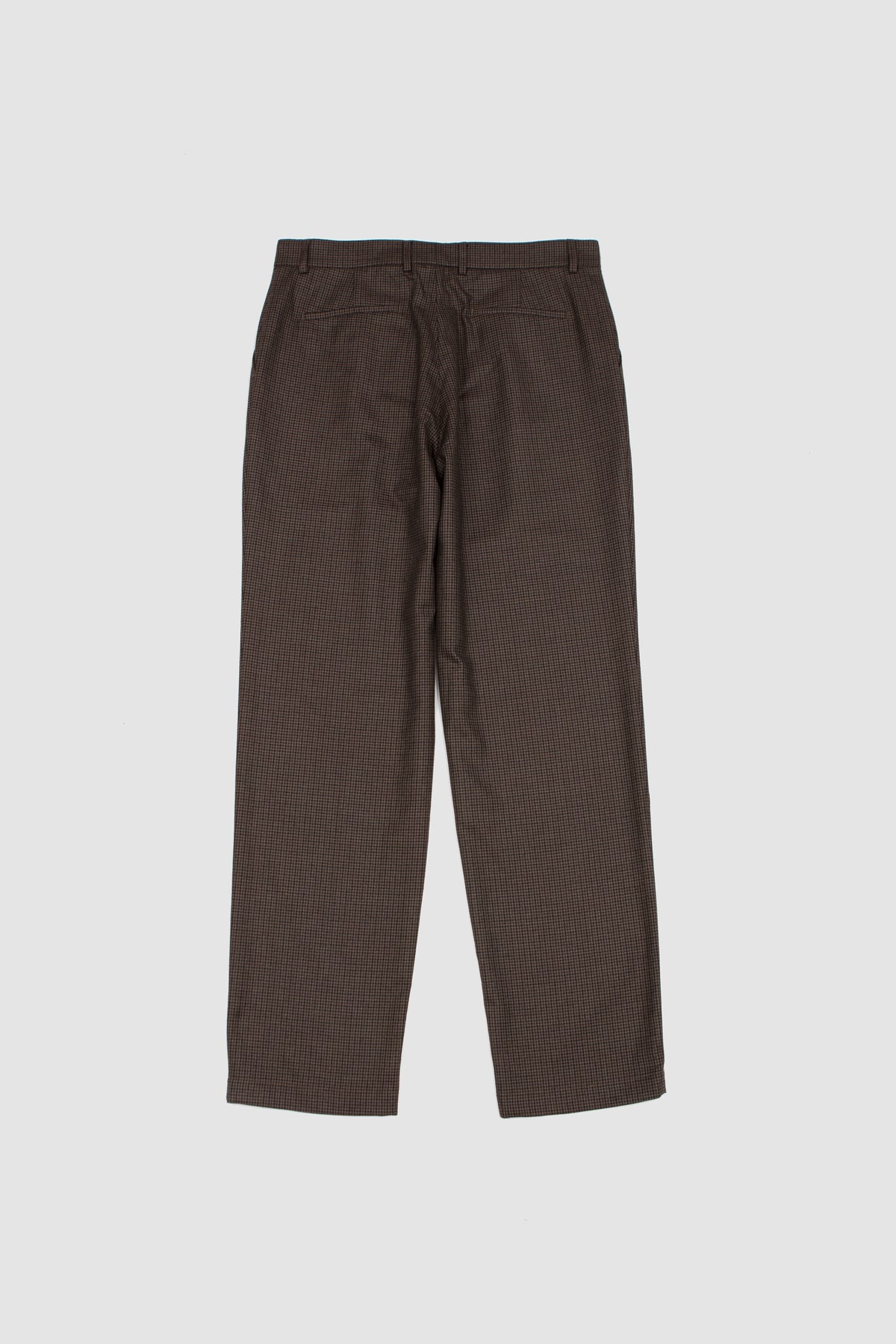 One Pleat Trousers Olive Puppytooth_4