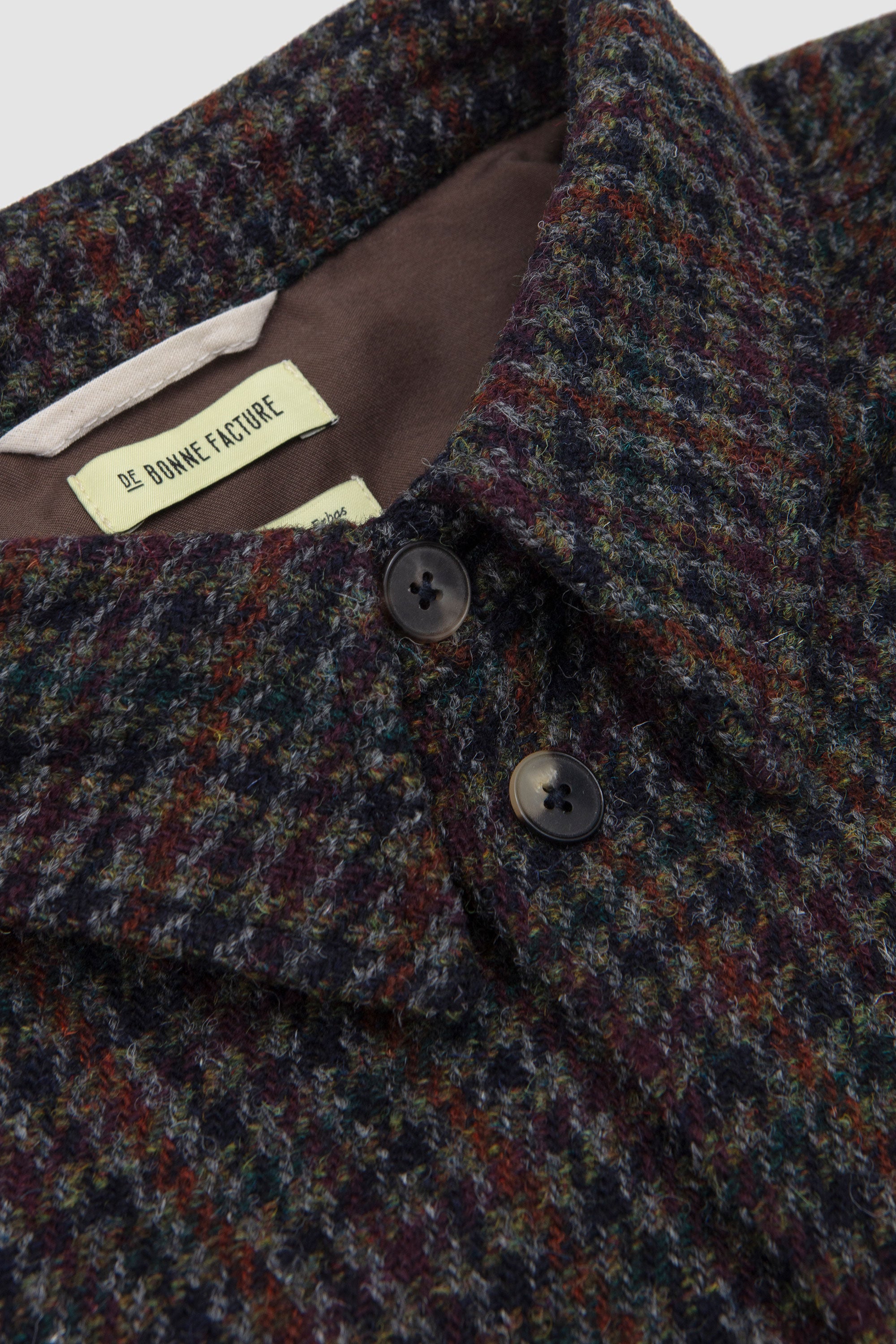 Overshirt Brick Red Houndstooth