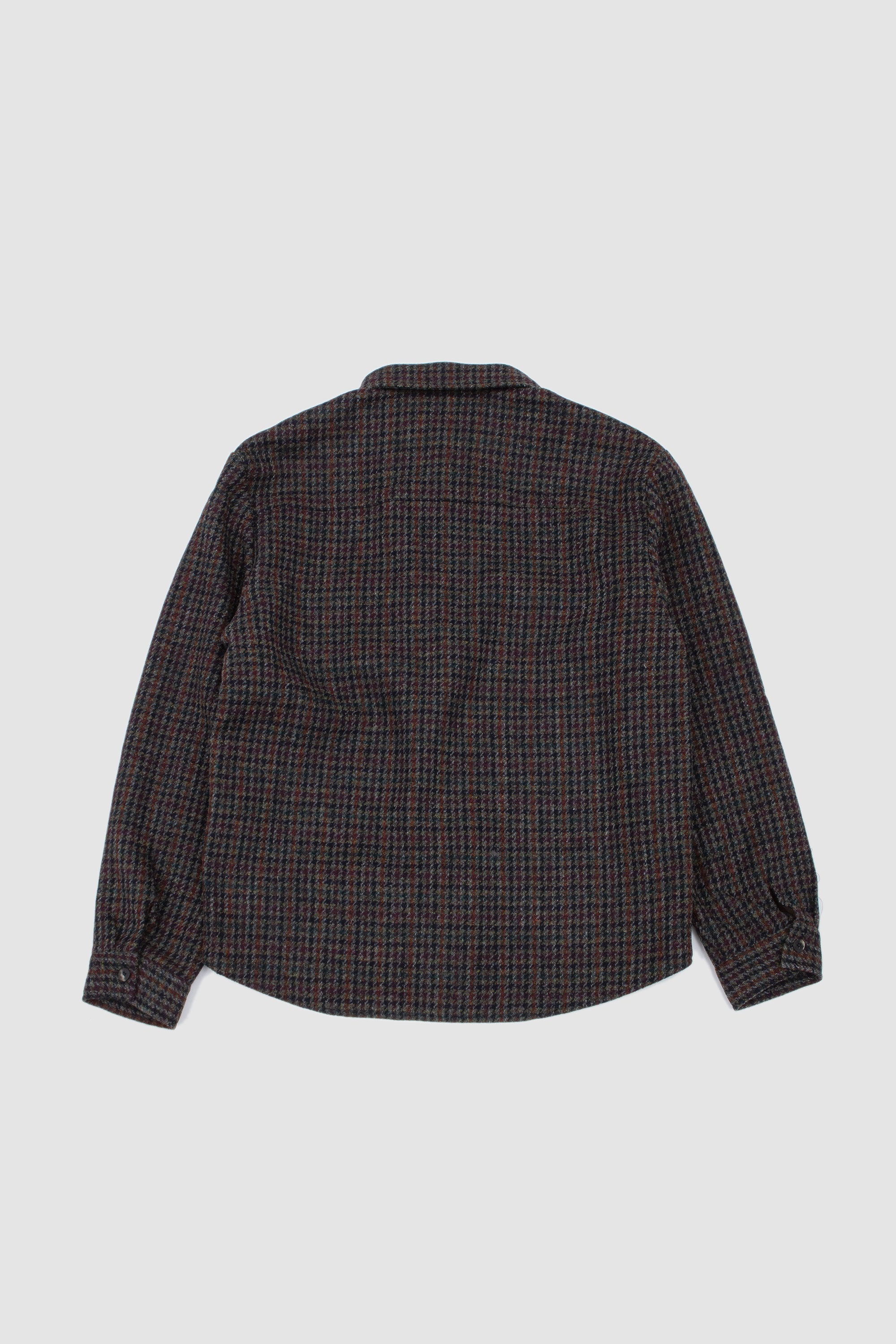 Overshirt Brick Red Houndstooth_4