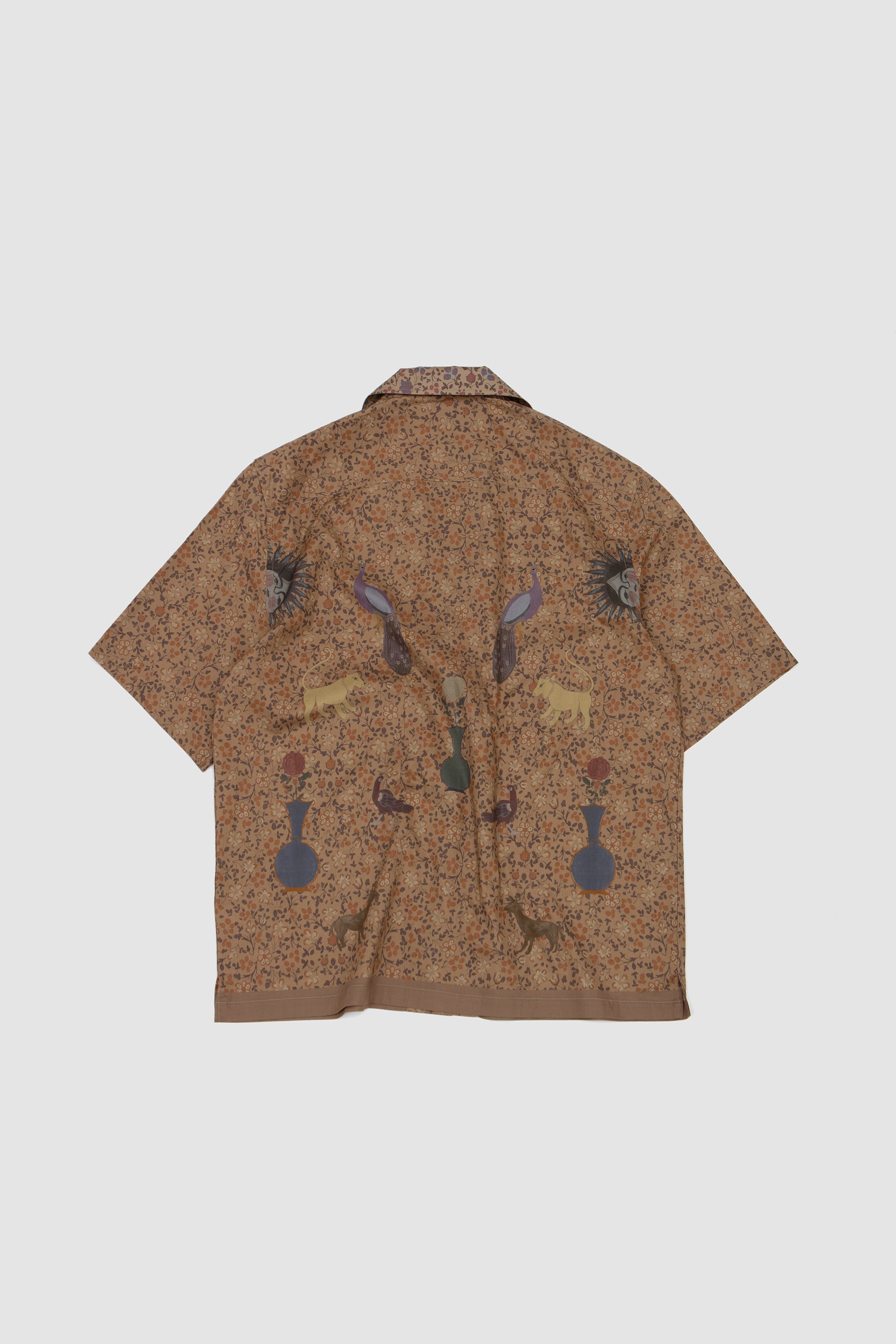 Printed Shirt Biblical Animals Almond_4
