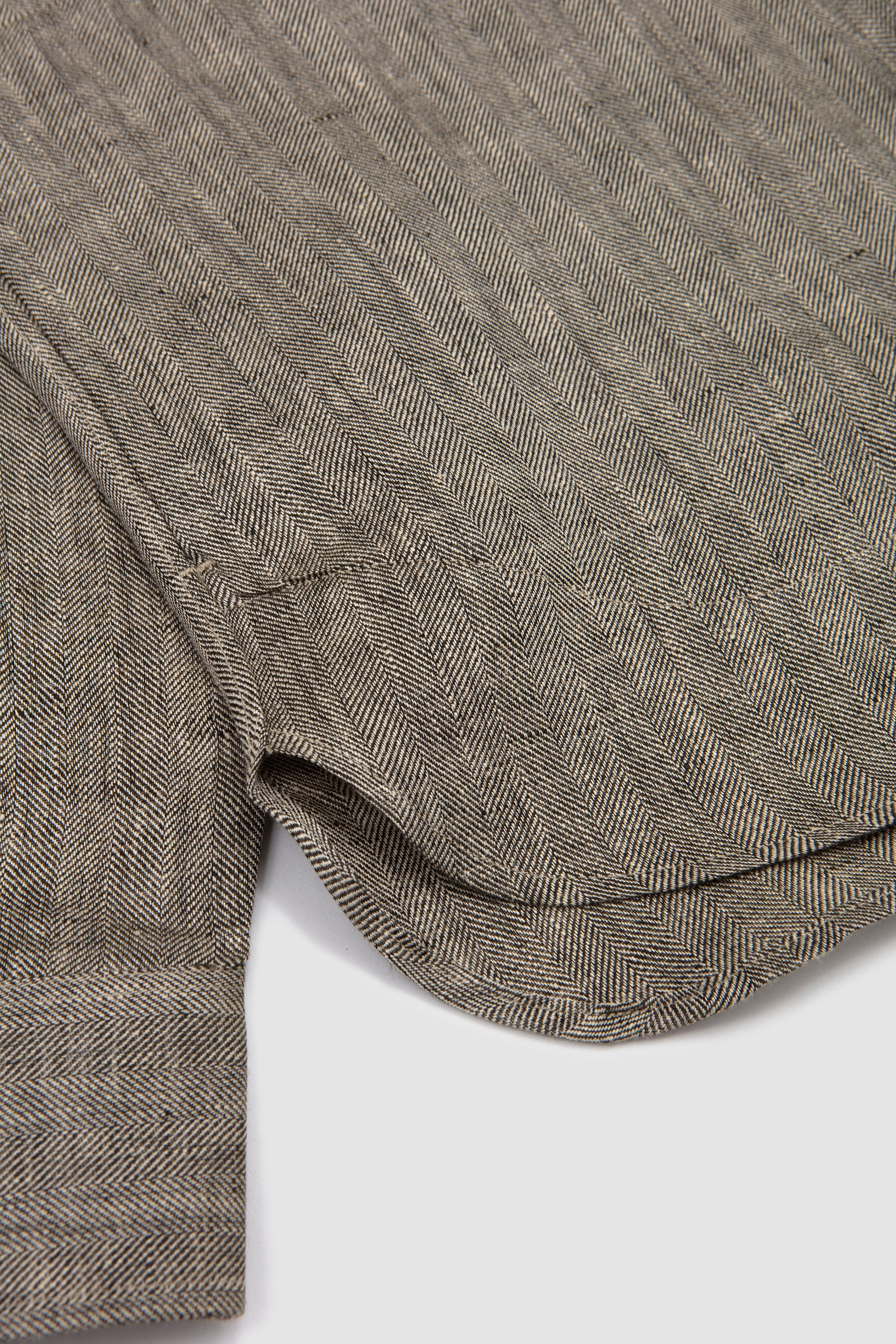 Two Pocket Overshirt Khaki/ Ecru