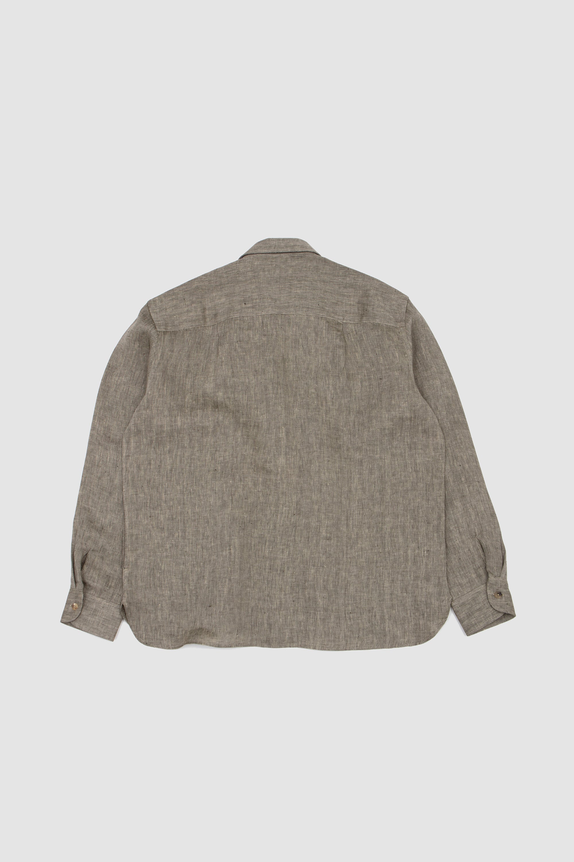 Two Pocket Overshirt Khaki/ Ecru_4