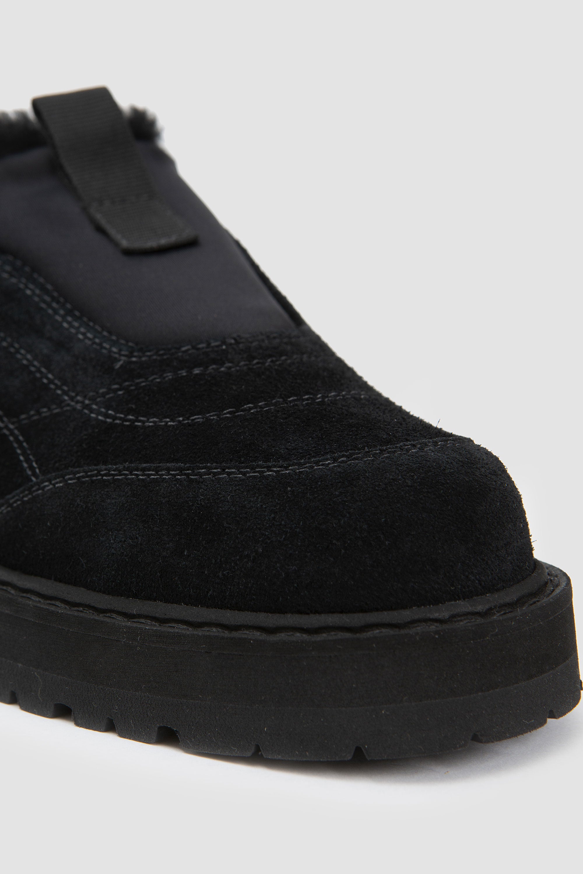 Lauro Shearling Black Suede_4