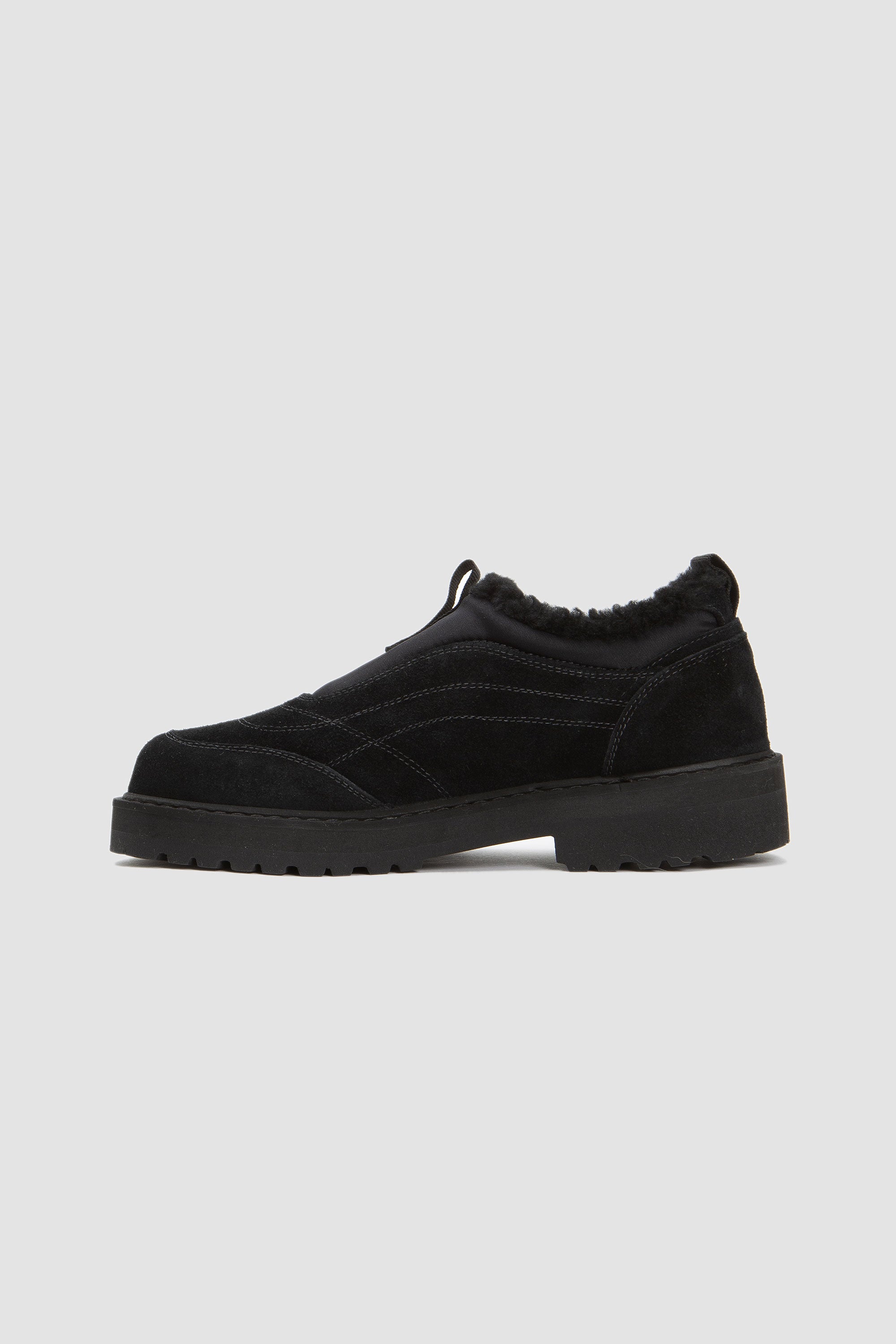 Lauro Shearling Black Suede_6