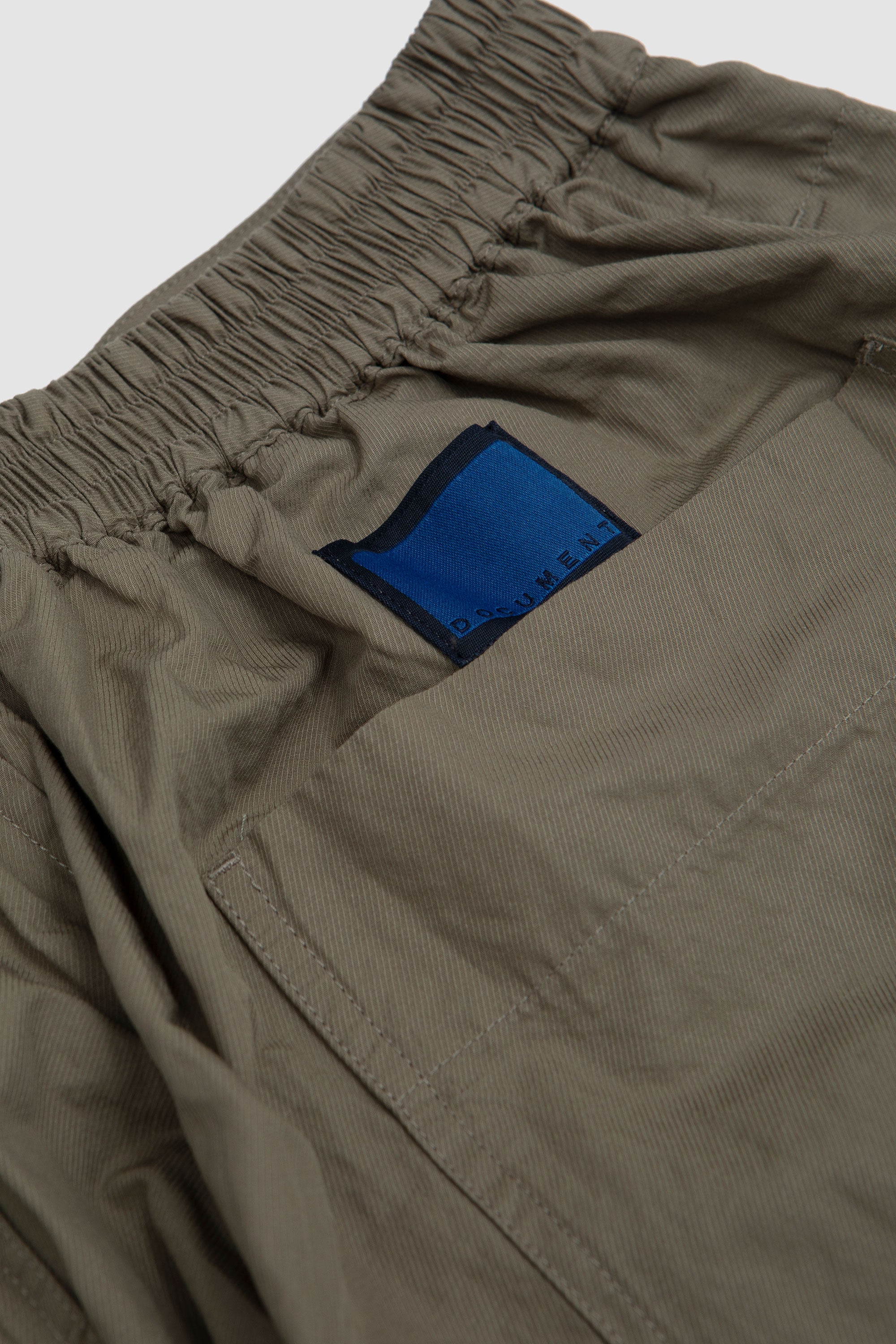 Cotton Metal Tucked Pants Khaki_3