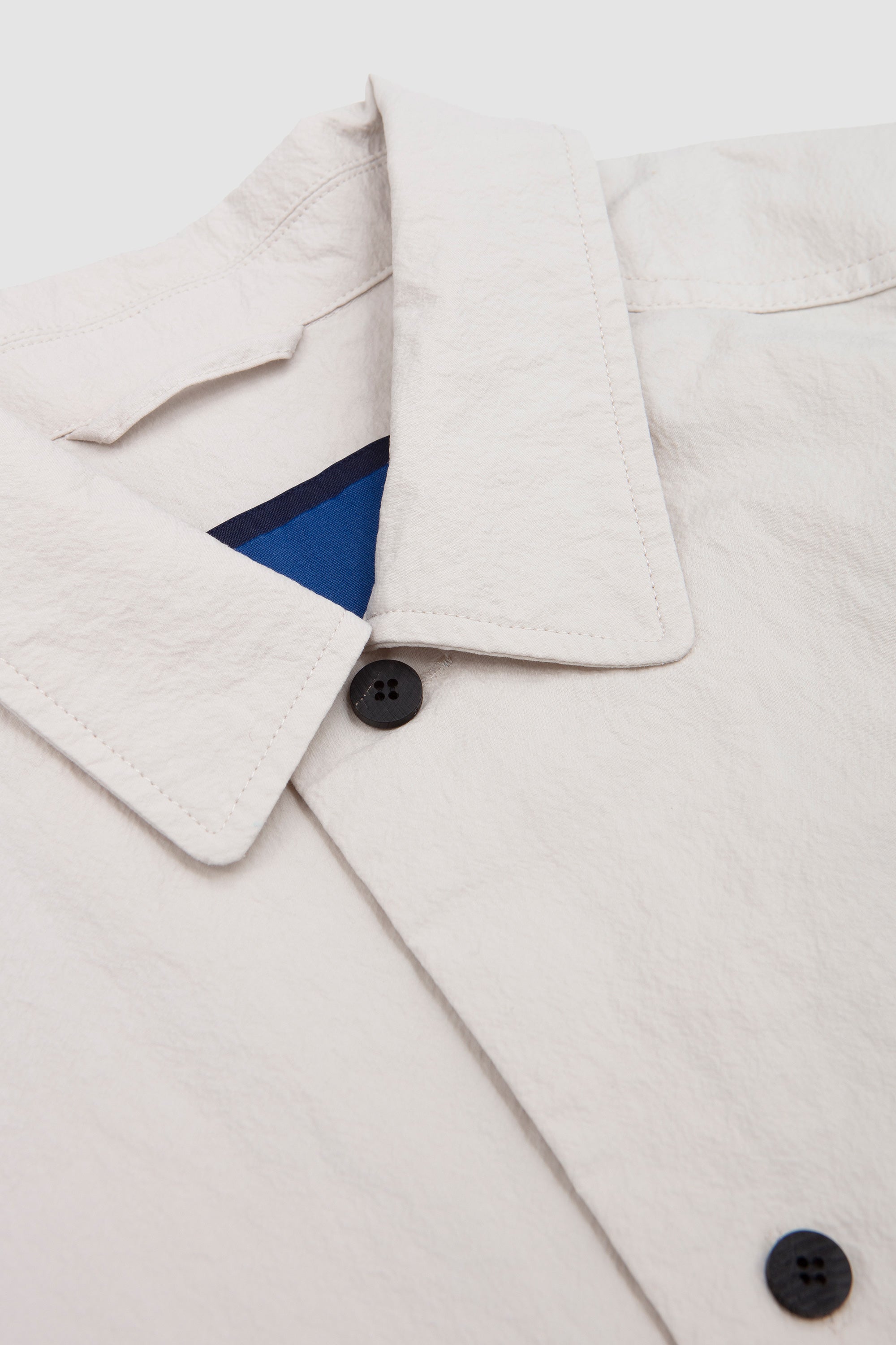 Cotton Nylon French Shirt Ivory