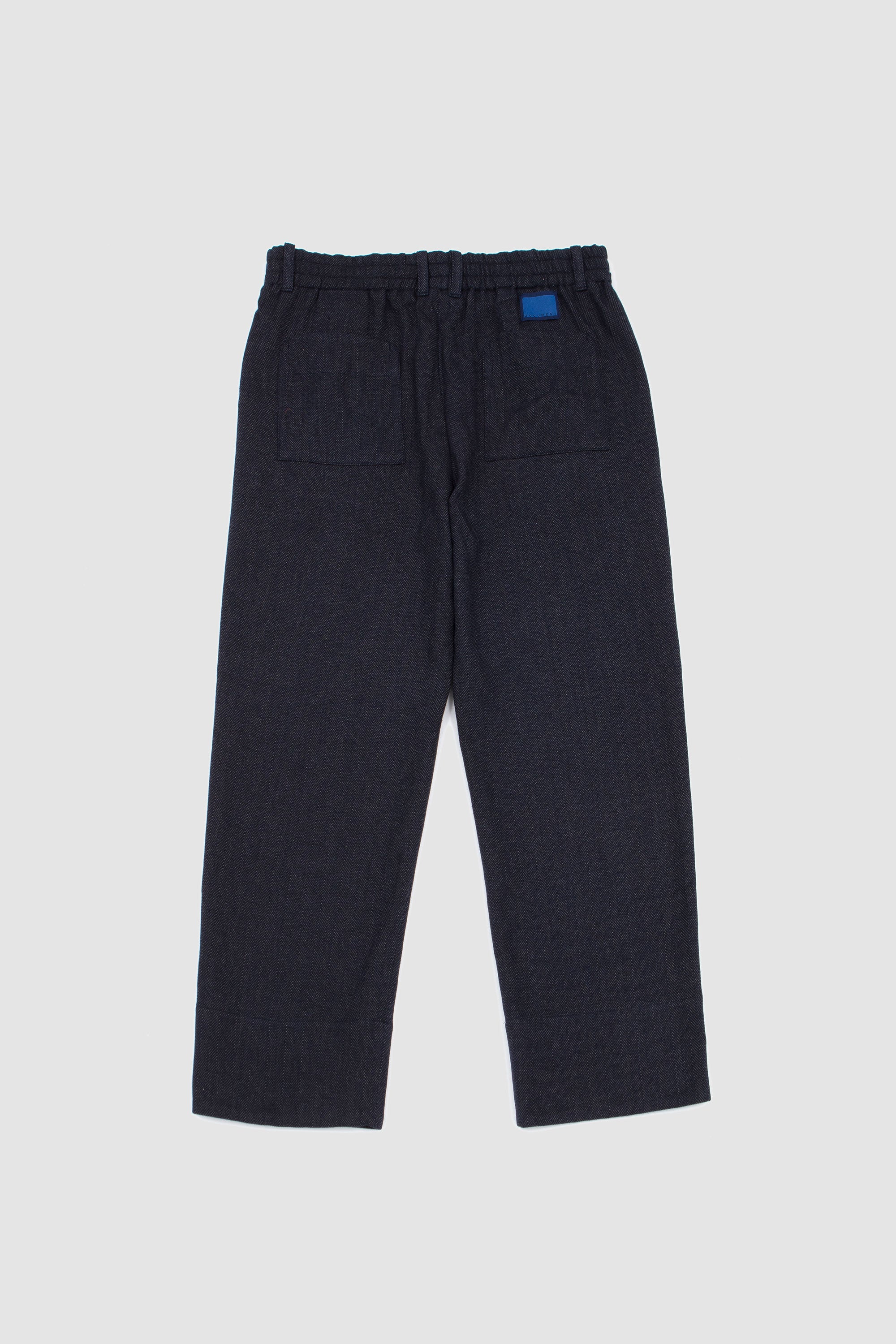Denim Cotton Easy Trousers_4