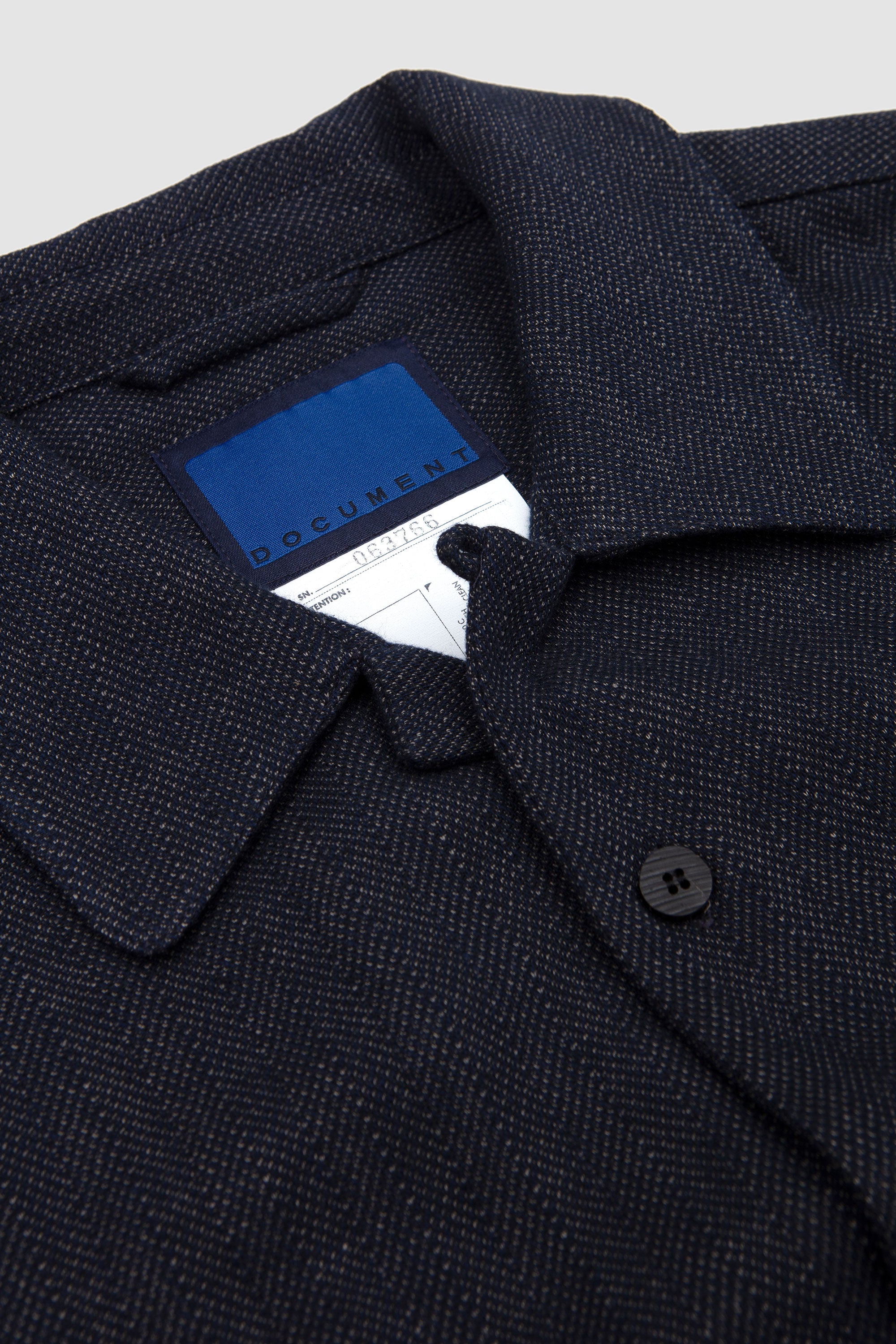 Denim Cotton Oversized Shirt Navy