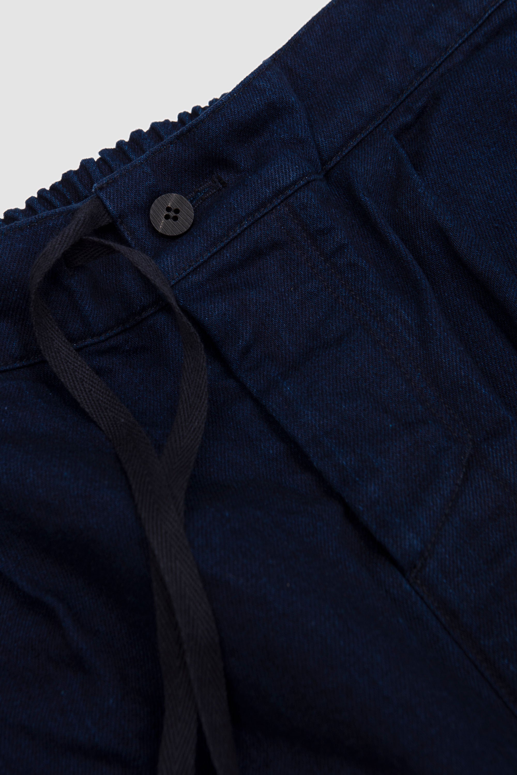 Double Face Denim Cotton Painter Pants Blue