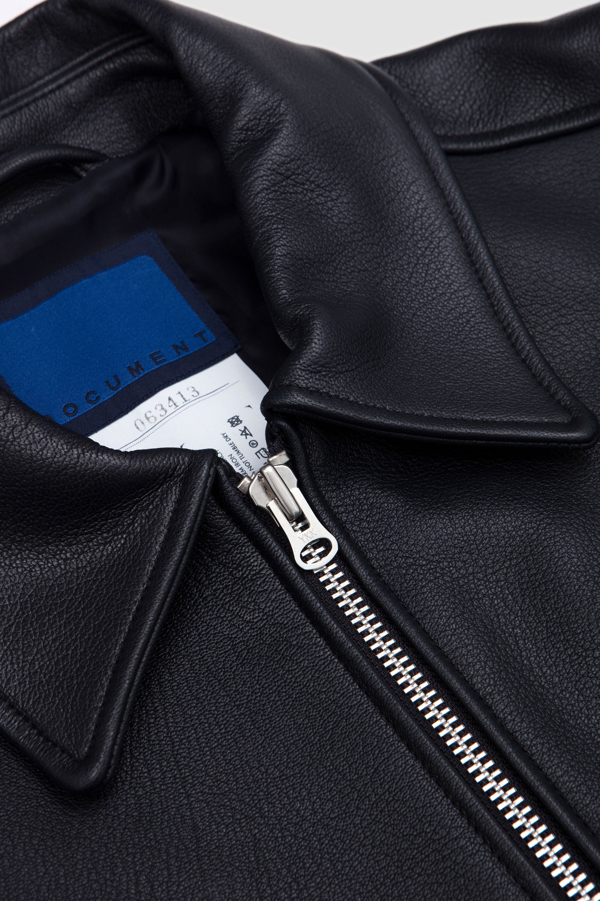 Goatskin Harrington Jacket Navy