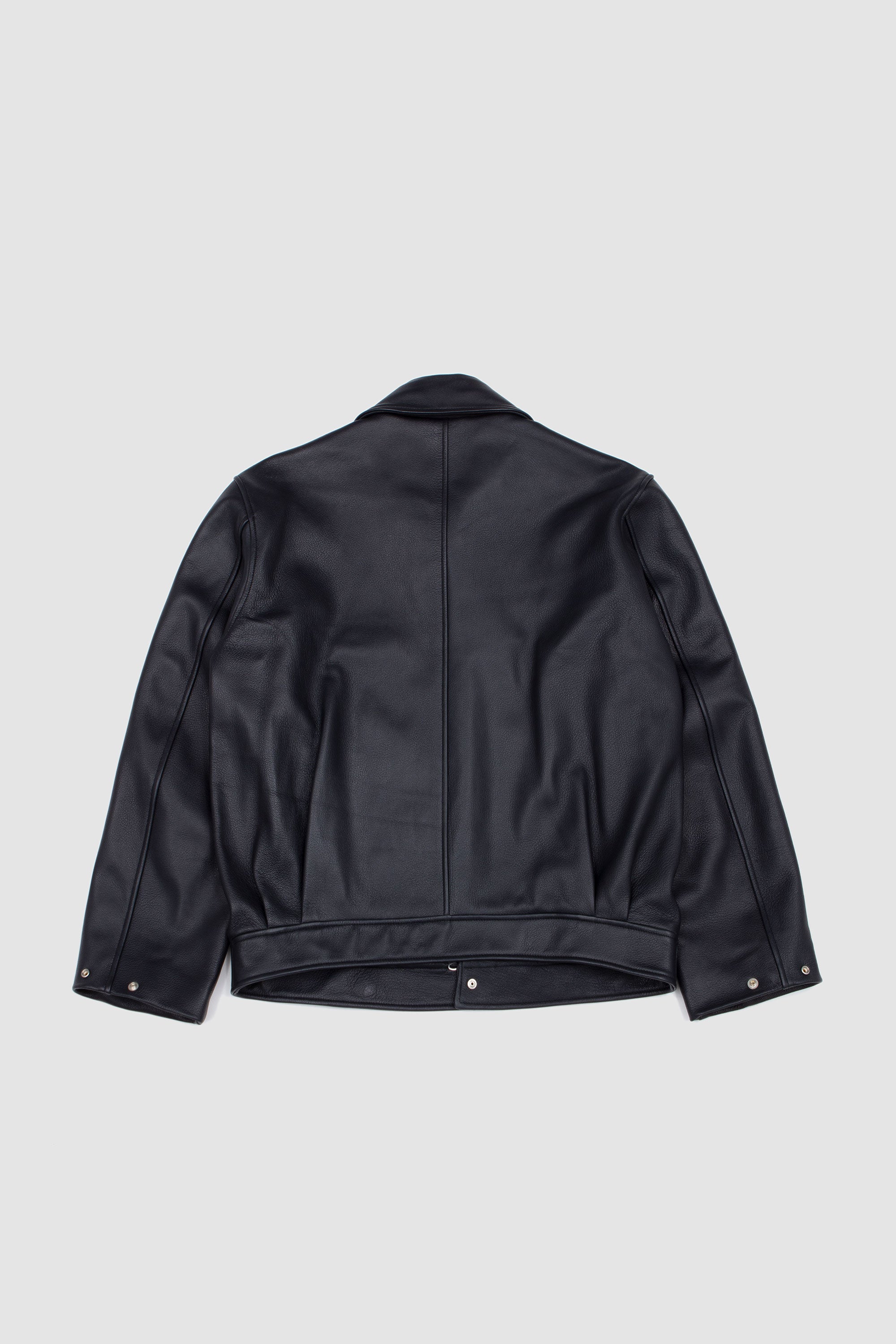 Goatskin Harrington Jacket Navy_4