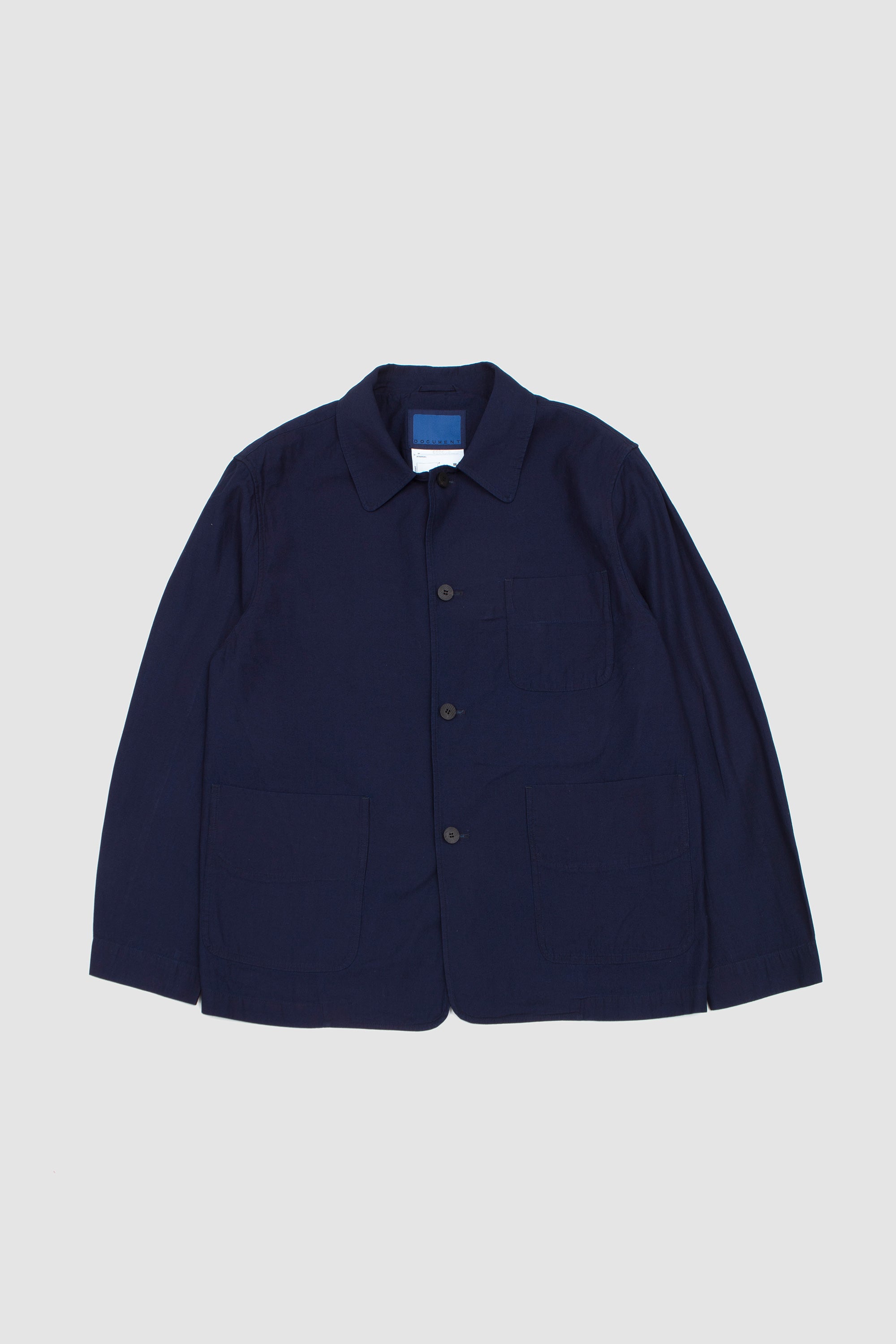 Indigo Twill Cotton Pajama Jacket Indigo