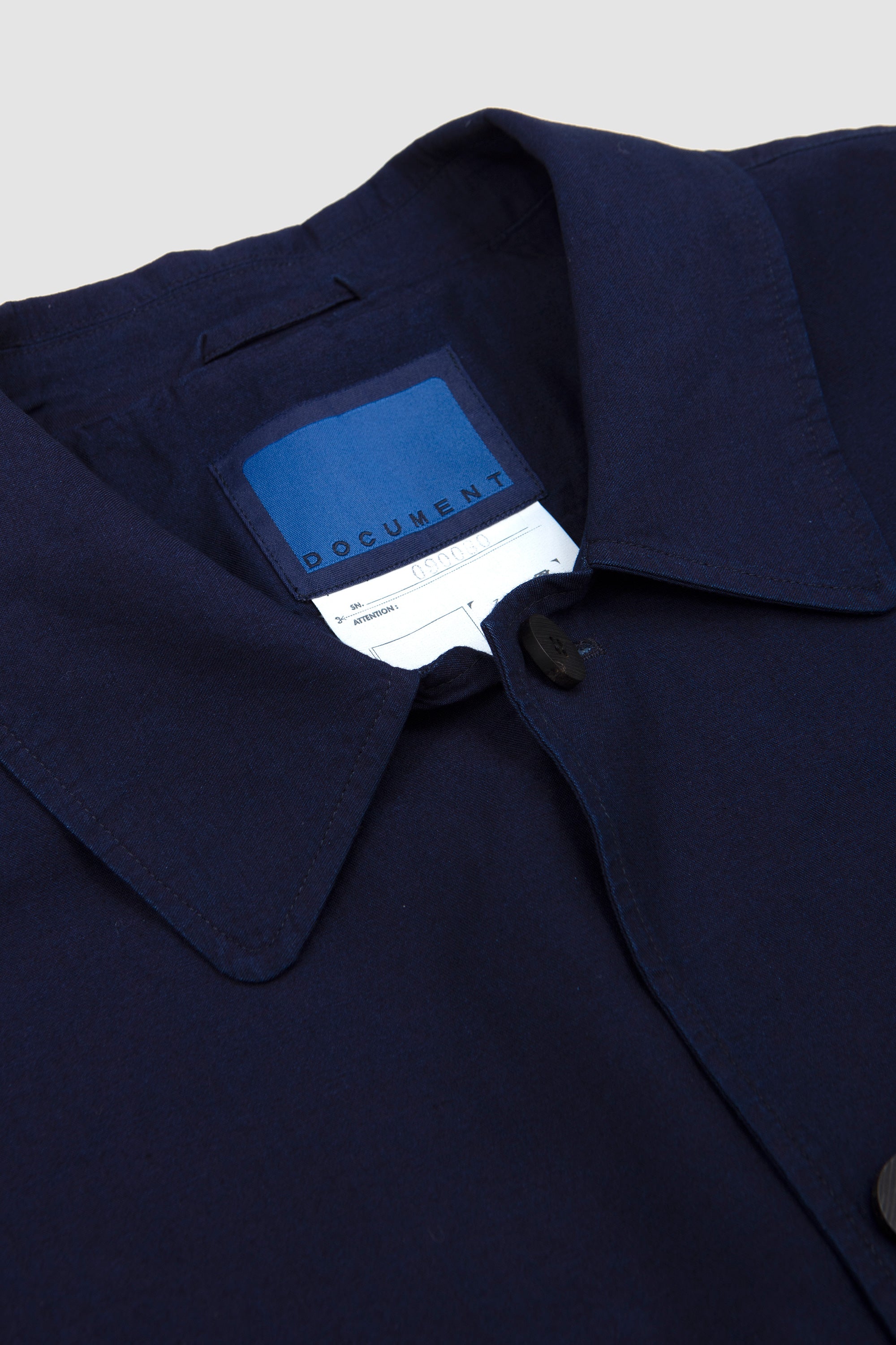 Indigo Twill Cotton Pajama Jacket Indigo