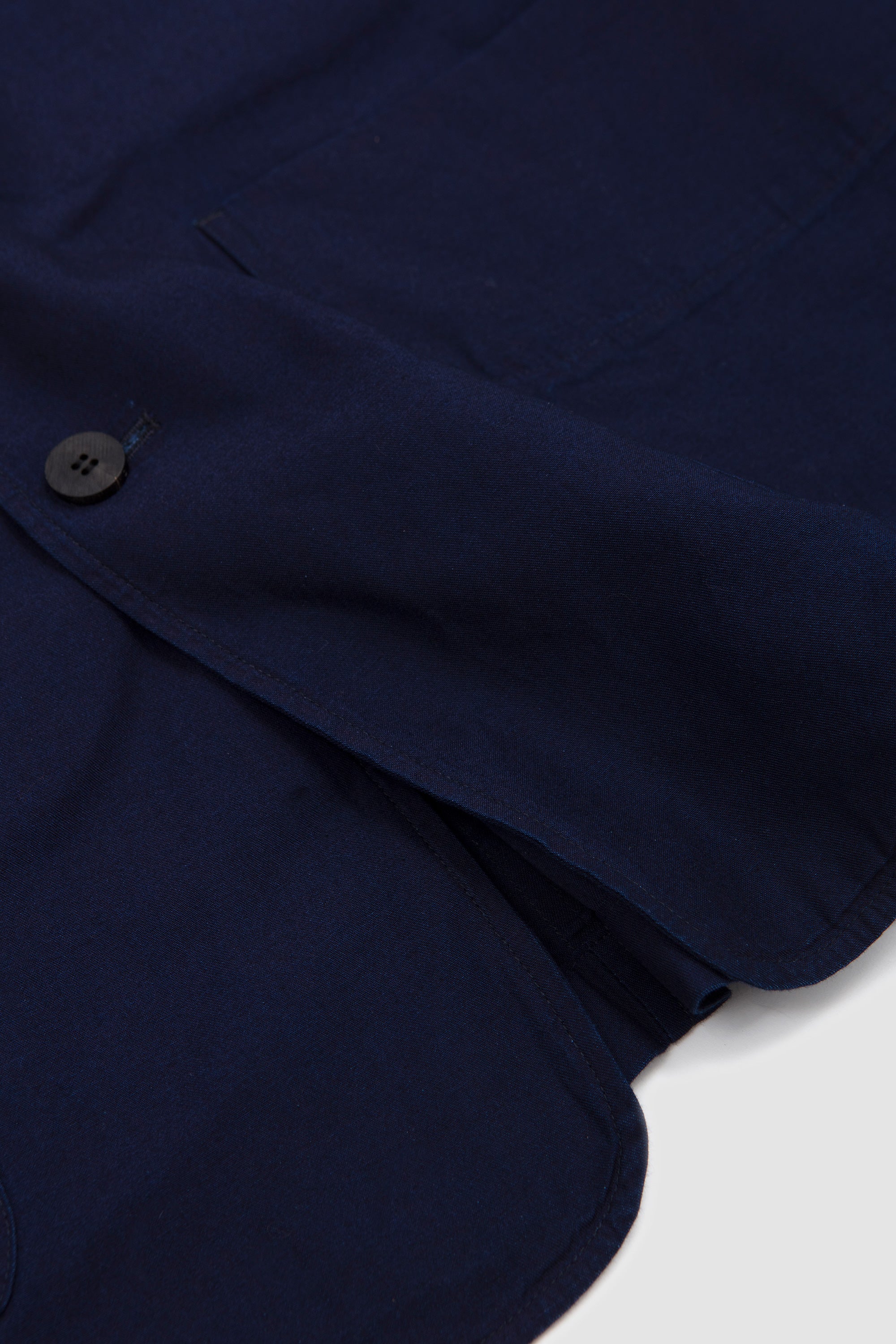 Indigo Twill Cotton Pajama Jacket Indigo