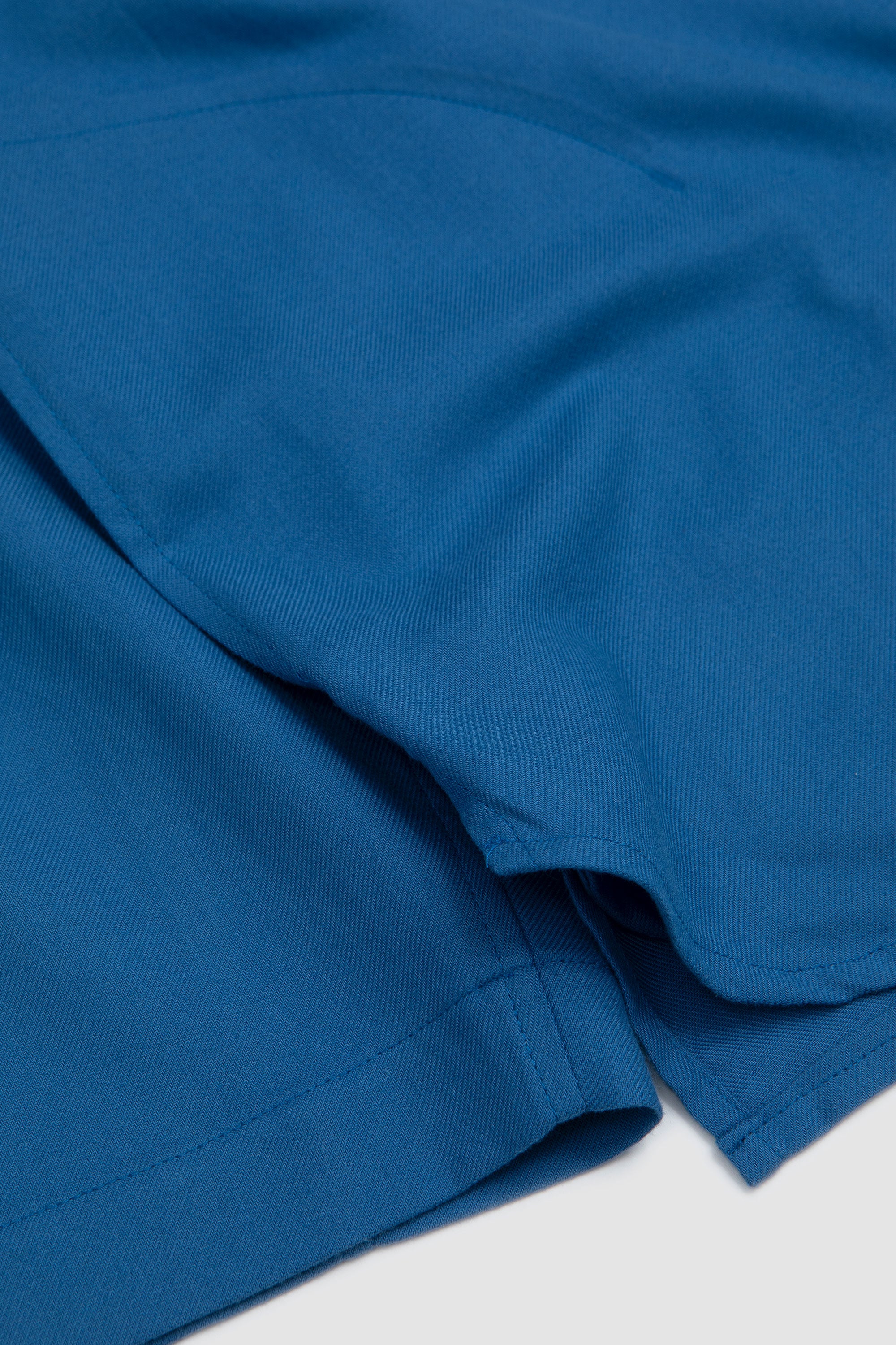 Light Flannel Pullover Shirt Blue_3