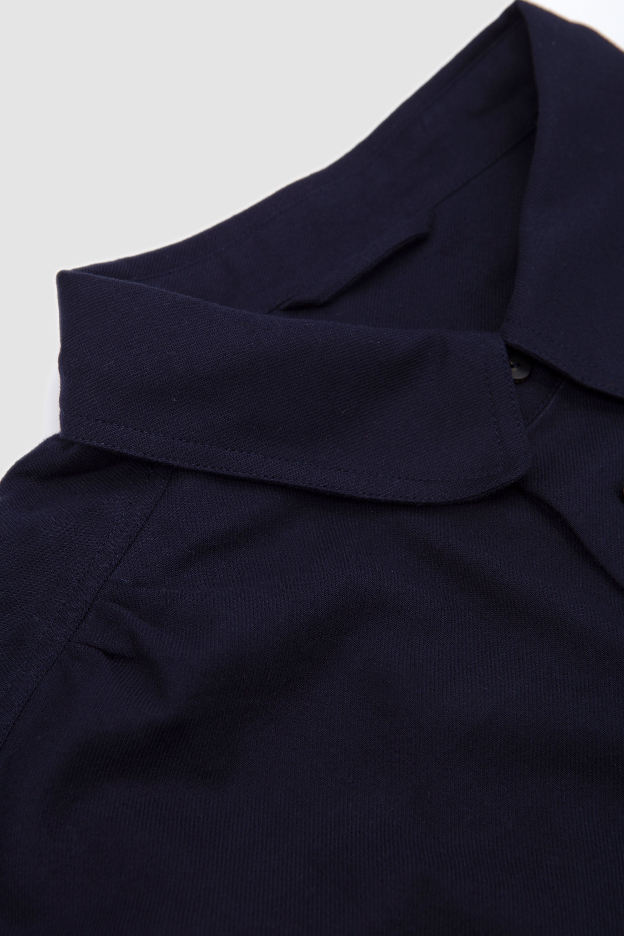 Light Flannel Relaxed Shirt Navy