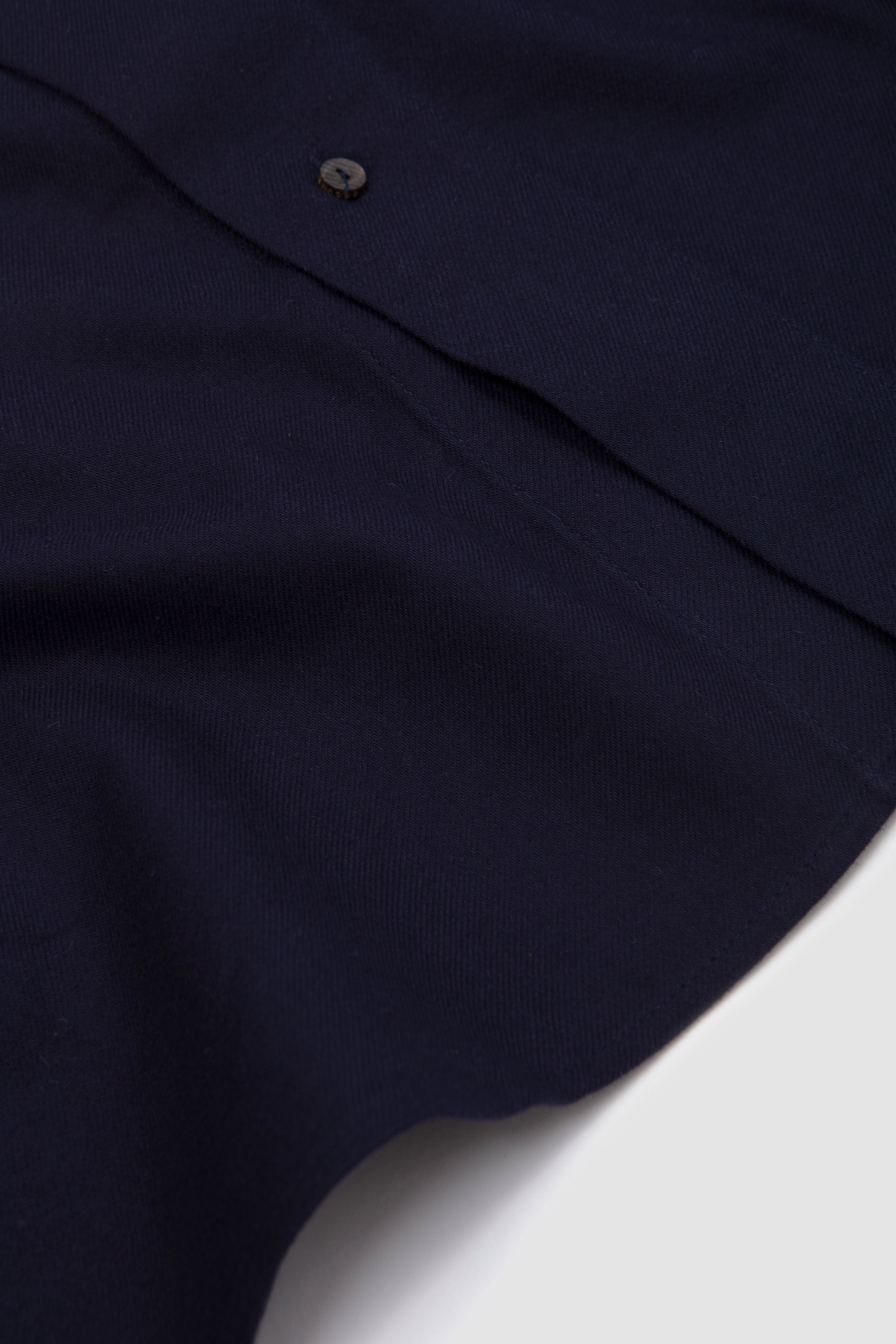 Light Flannel Relaxed Shirt Navy