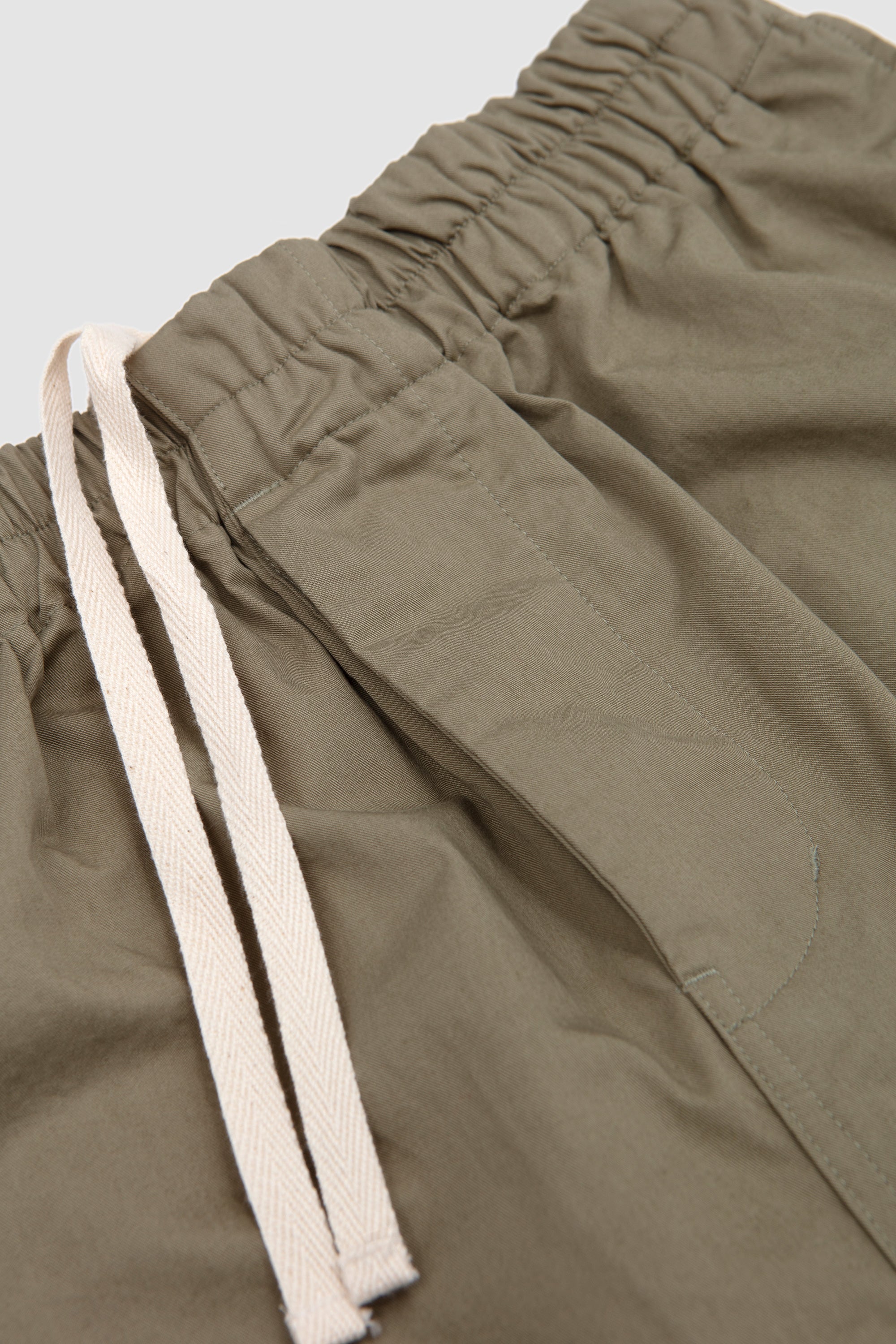 New Relaxed Pajama Shorts Khaki