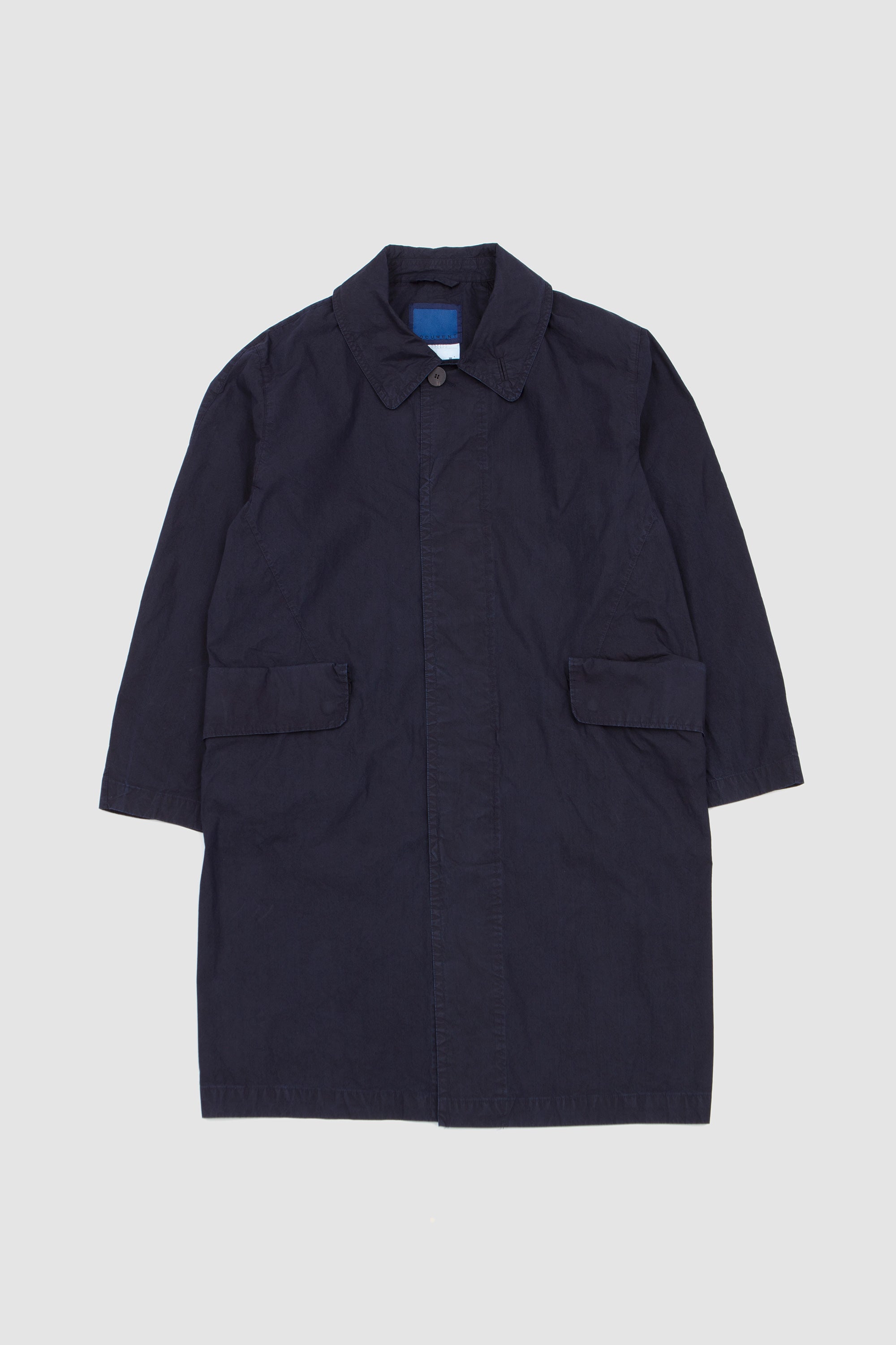 Typewriter Indigo Mac Coat Navy