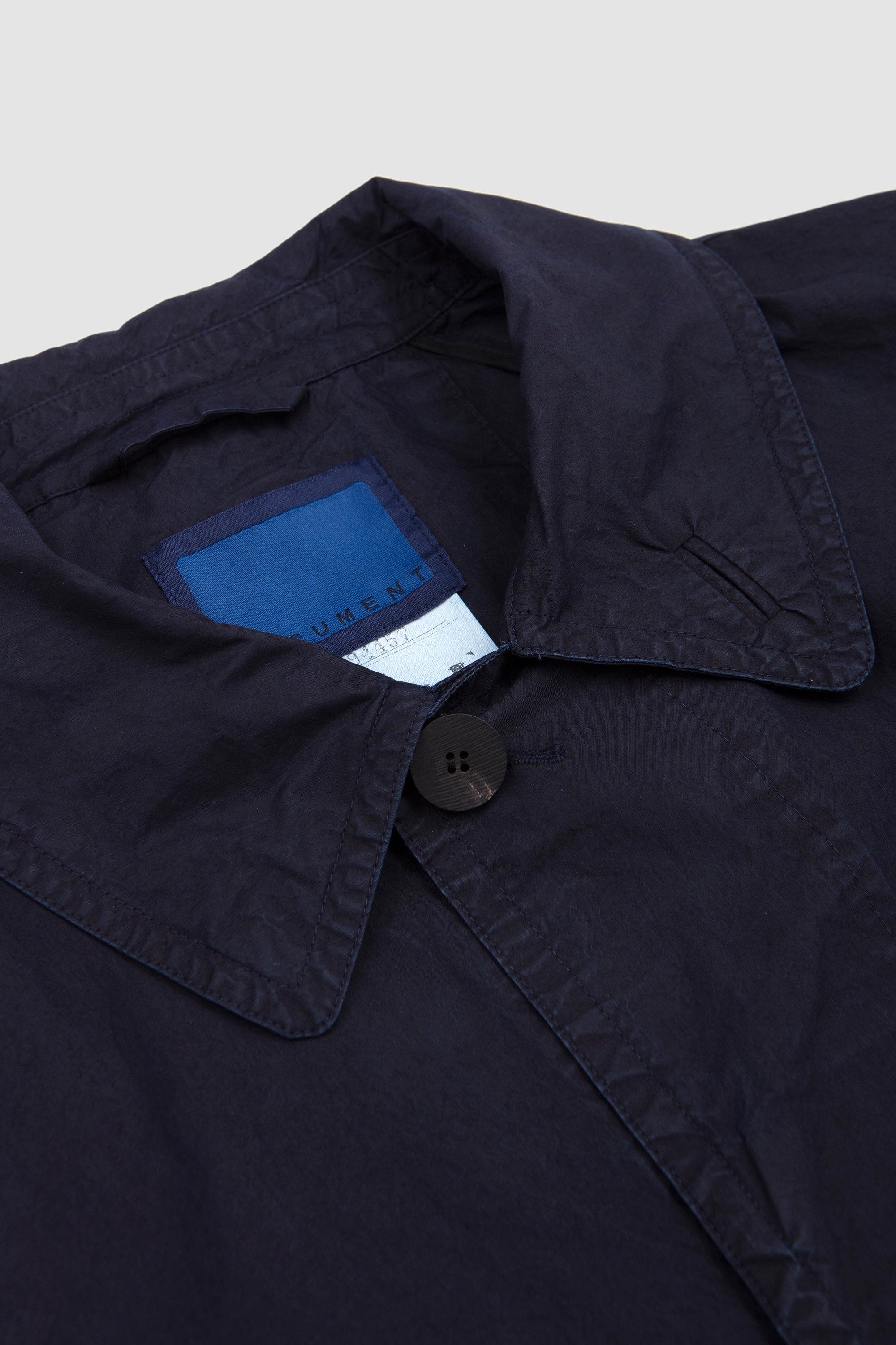 Typewriter Indigo Mac Coat Navy