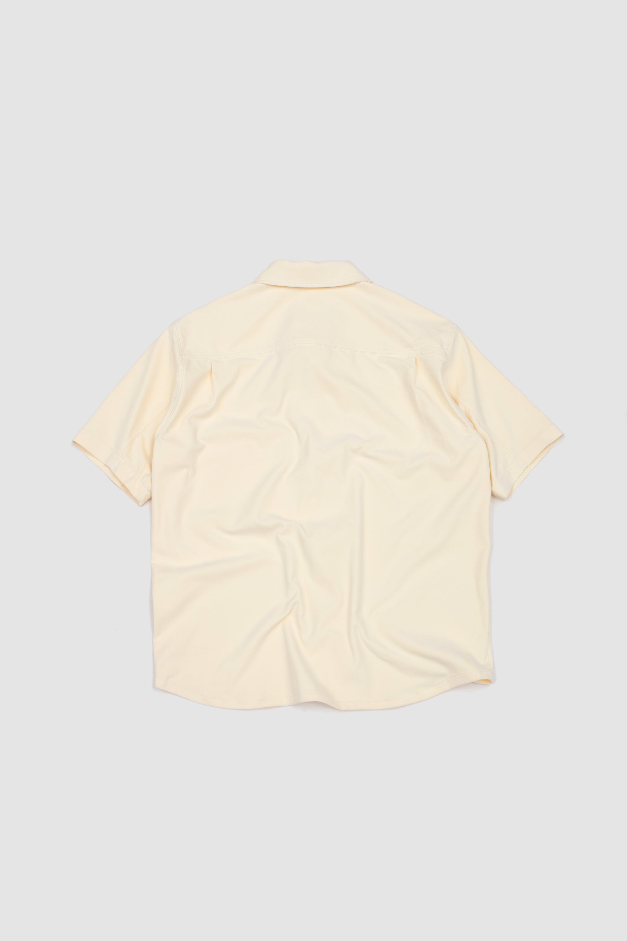 Ultra Suede French Short Sleeve Shirt Ivory_4