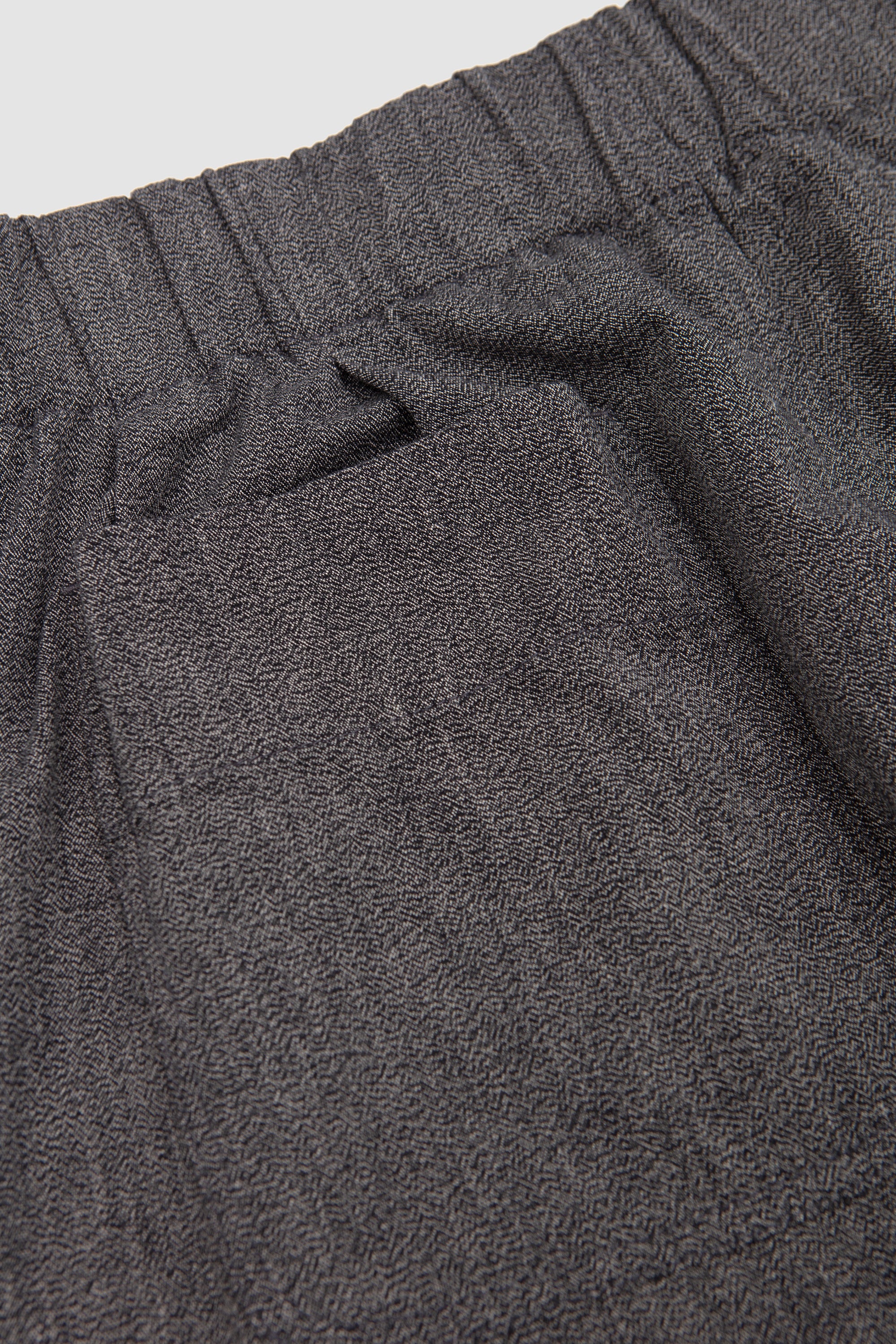 Vintage Chambray Tucked Trousers Grey