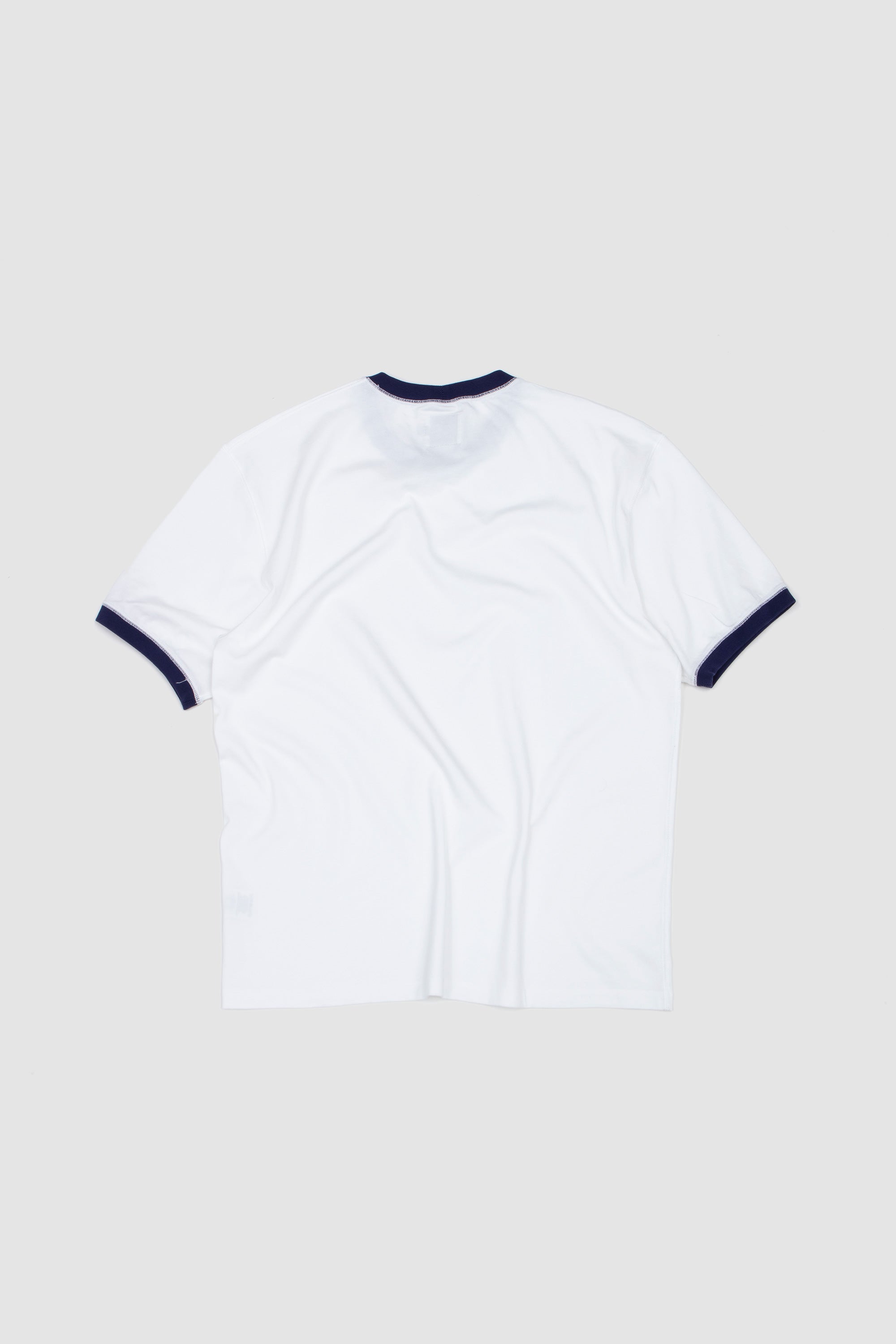 Accent Ringer Tee White/ Navy_4
