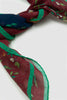 SPORTIVO STORE_Birds of Paradise Print Cotton-Silk Scarf Green/Red/Navy_5