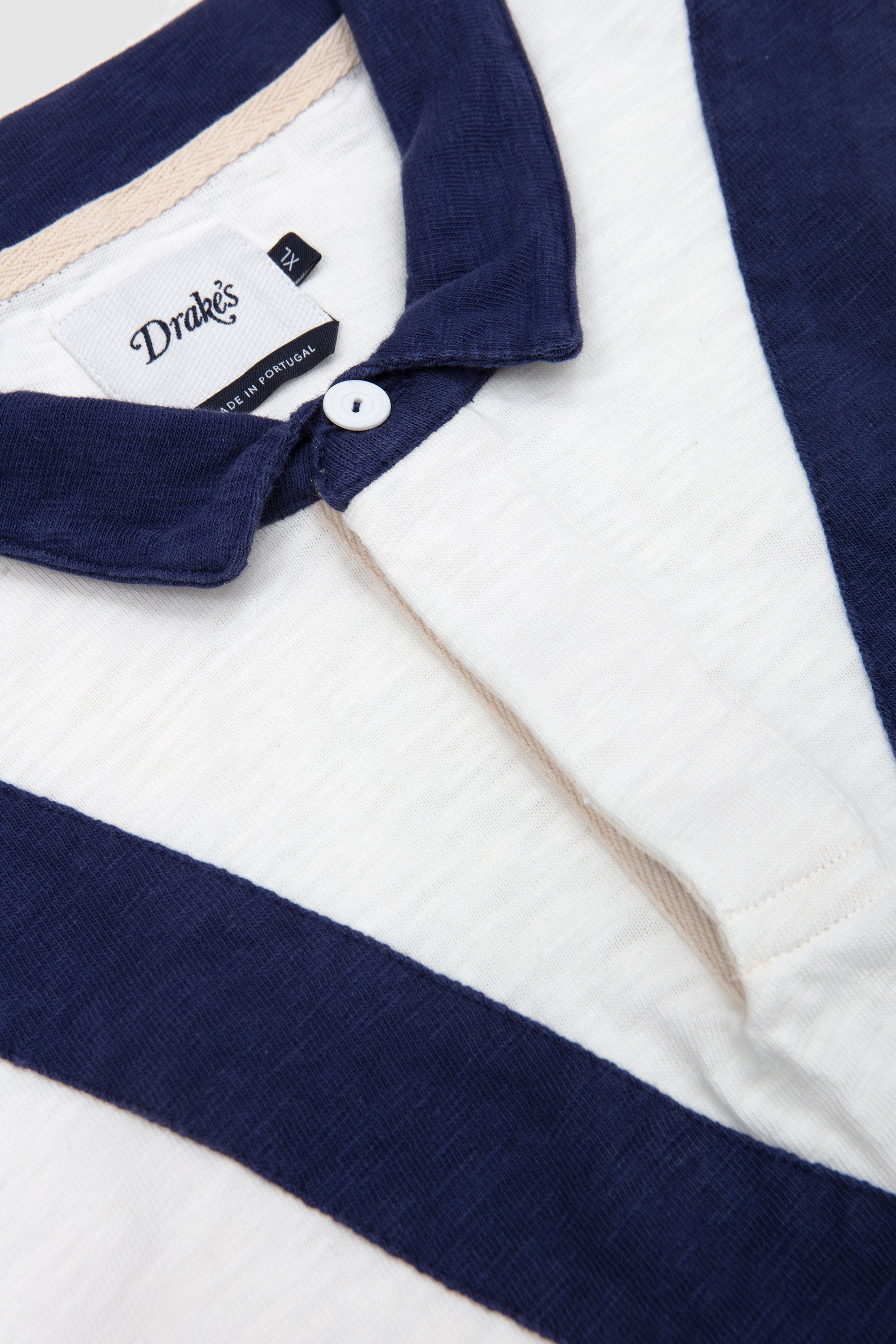 Chervon Flame Rugby Ecru/ Navy