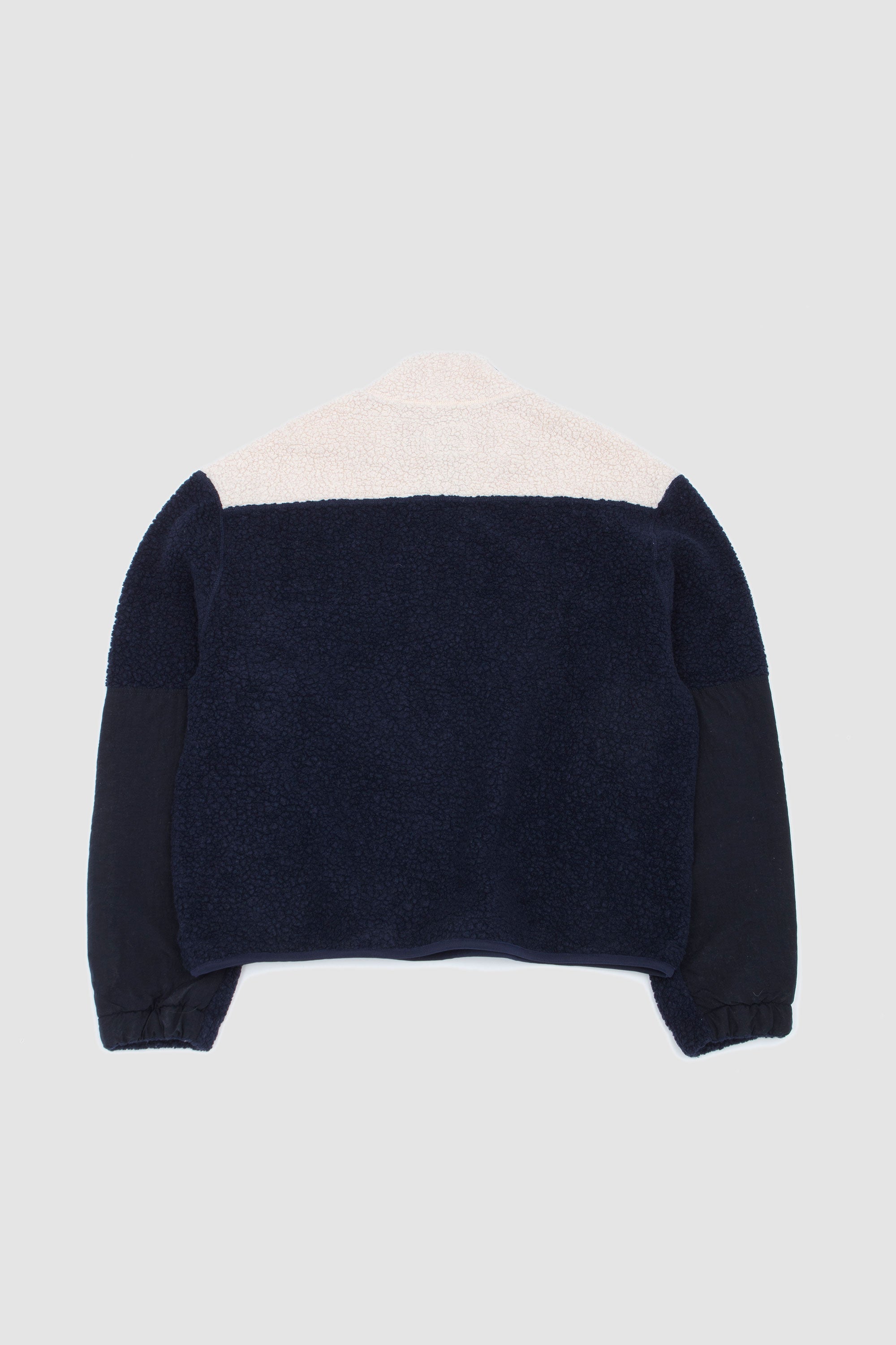 Colourclock Half Zip Fleece Navy/ Ecru/ Olive_4