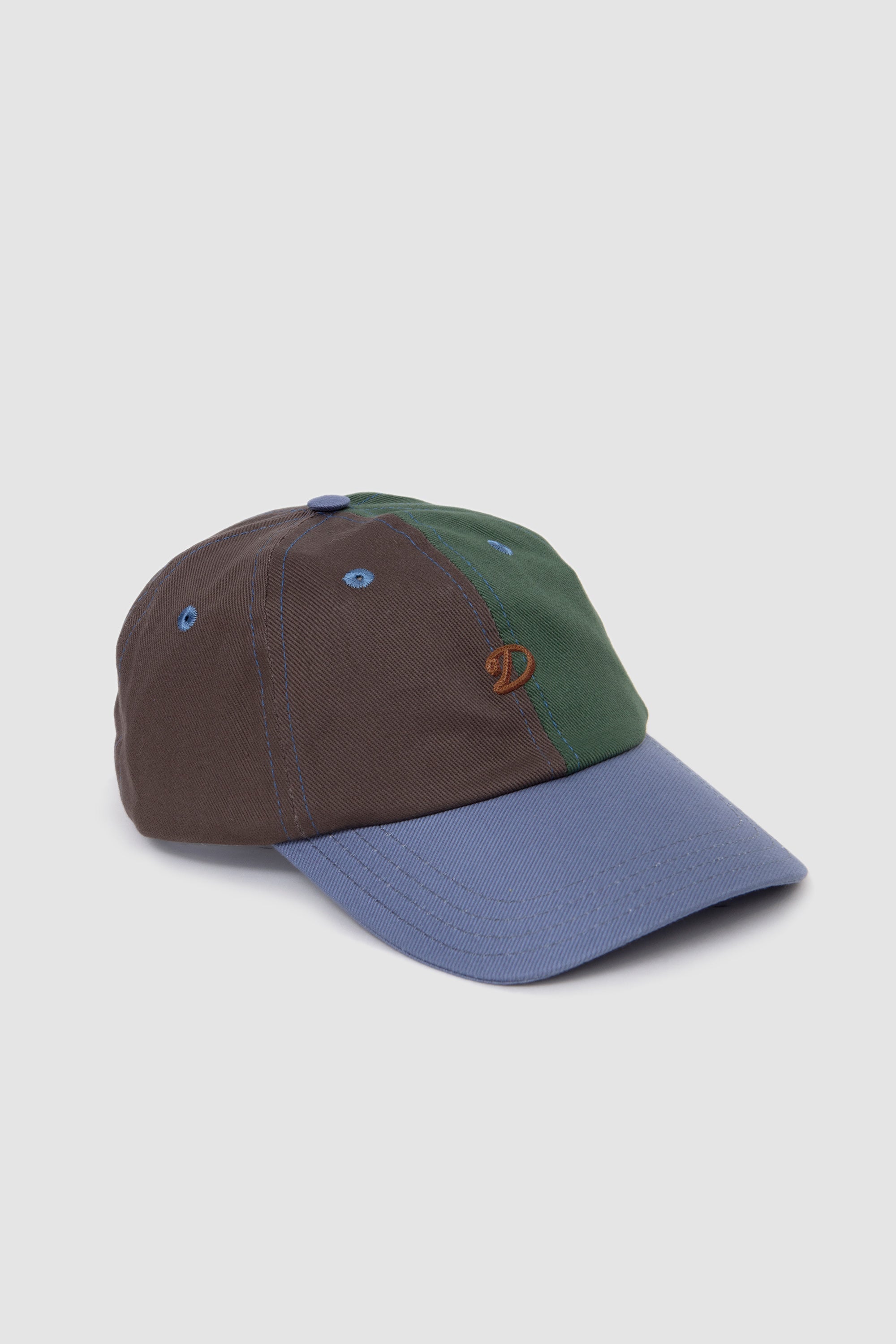 D' C/stitch Twill Baseball Cap Sand/ Green/ Blue