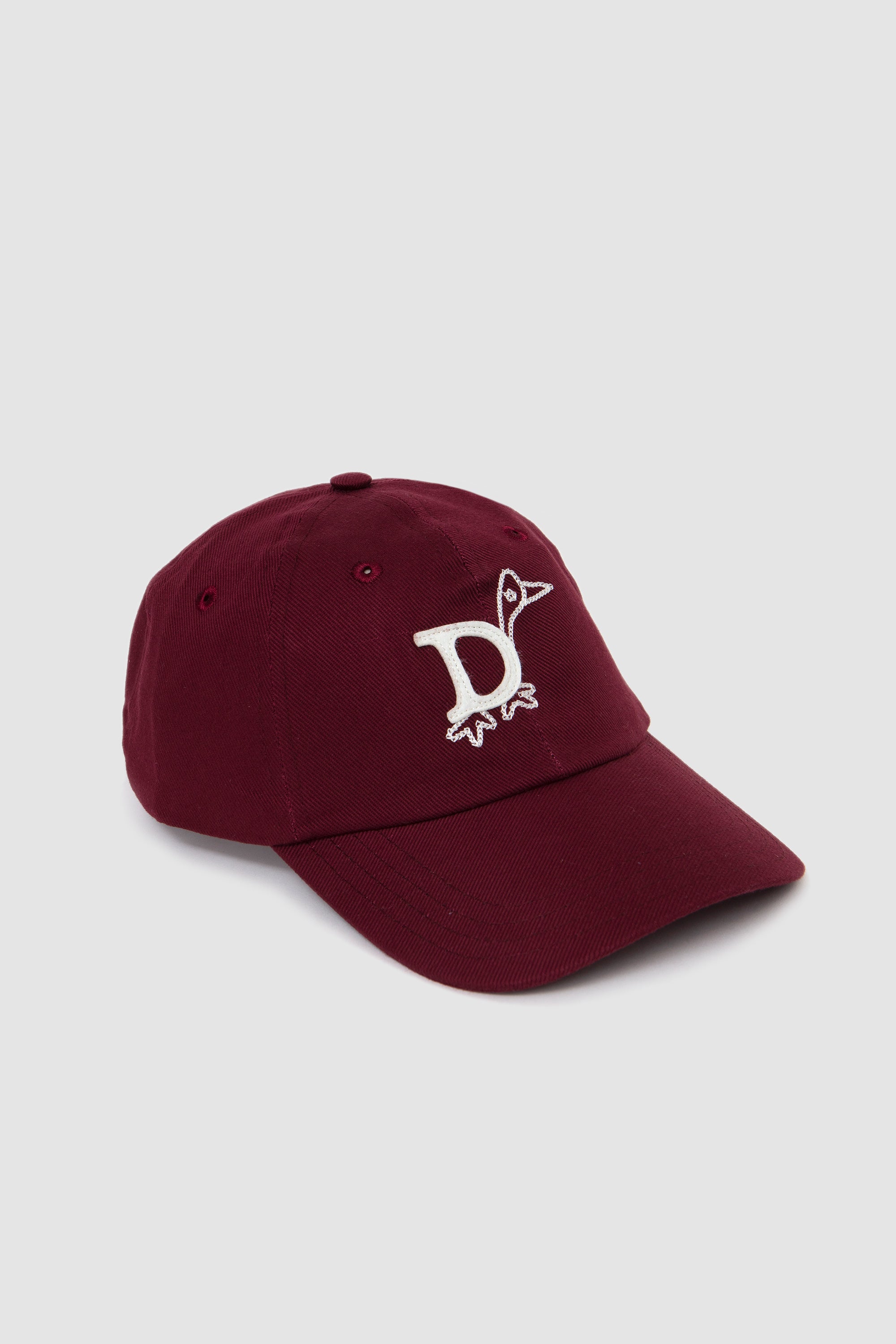 D Duck Twill Baseball Cap Burgundy