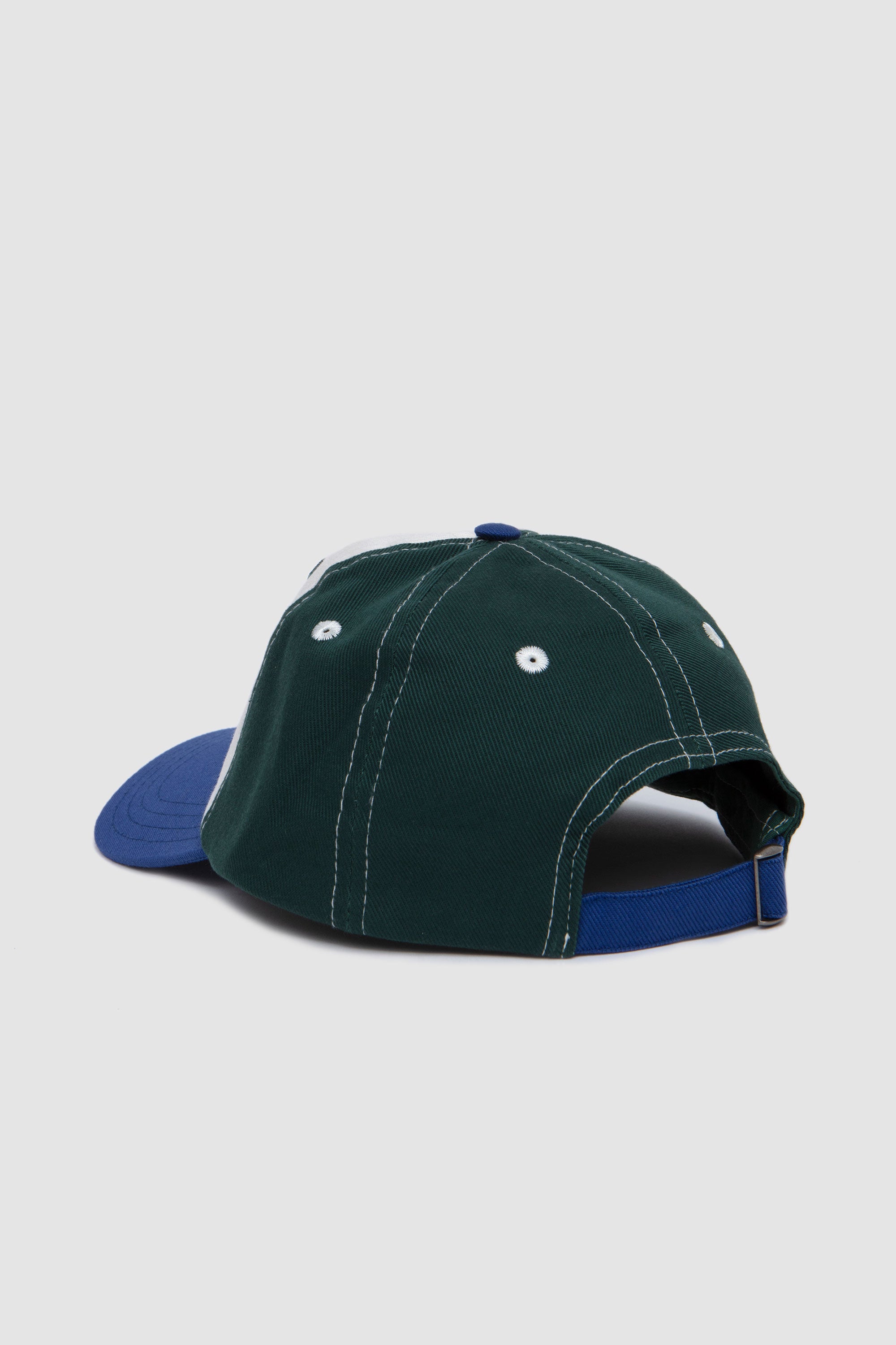 D Knitted Applique Baseball Cap Ecru/ Green/ Blue