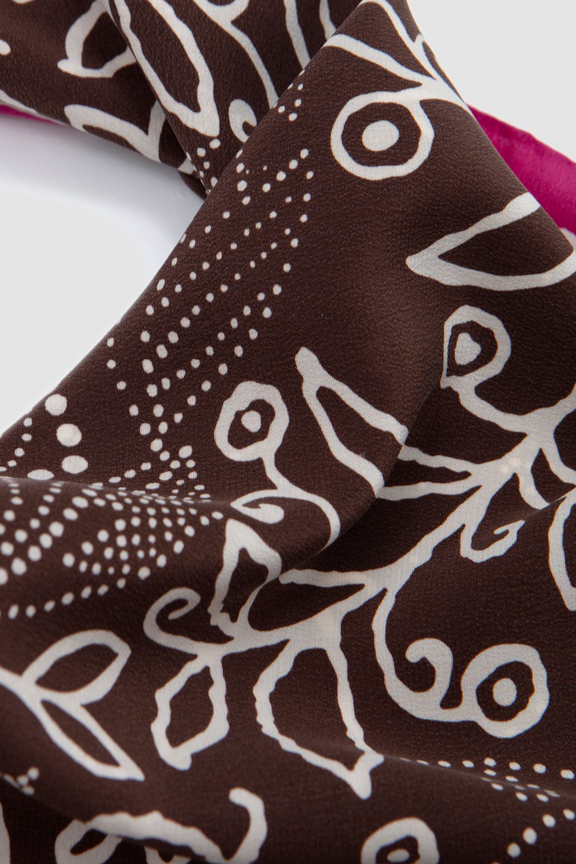 Floral Paisley Bandana Brown/ Magenta_4