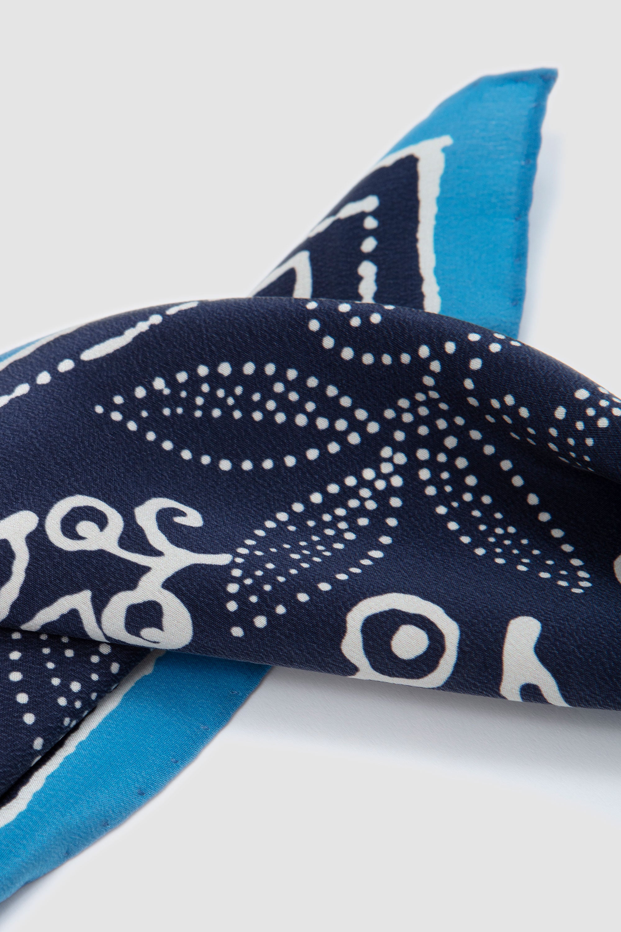 Floral Paisley Bandana Navy/ Blue_4