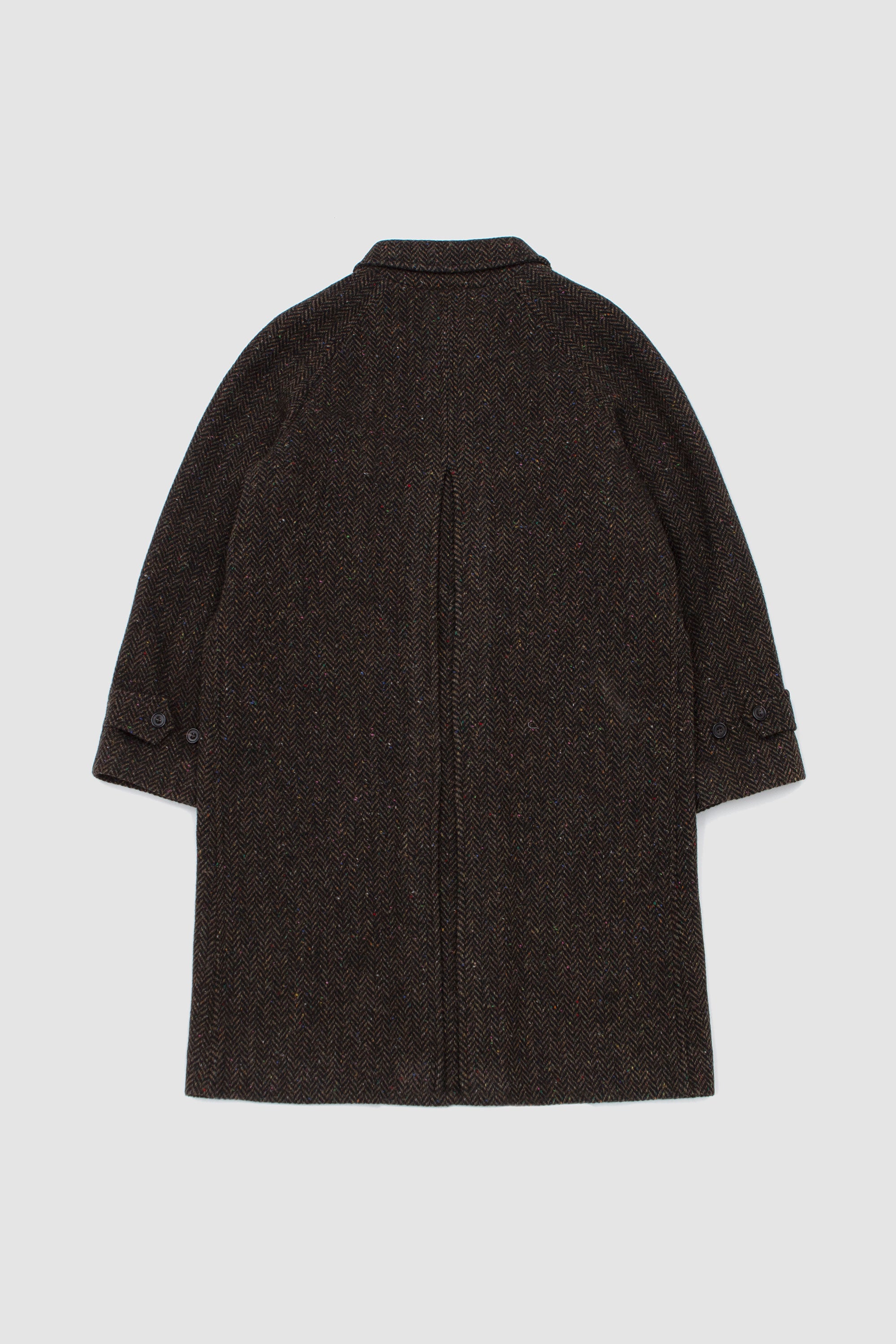 Herringbone Raglan Overcoat Brown_4