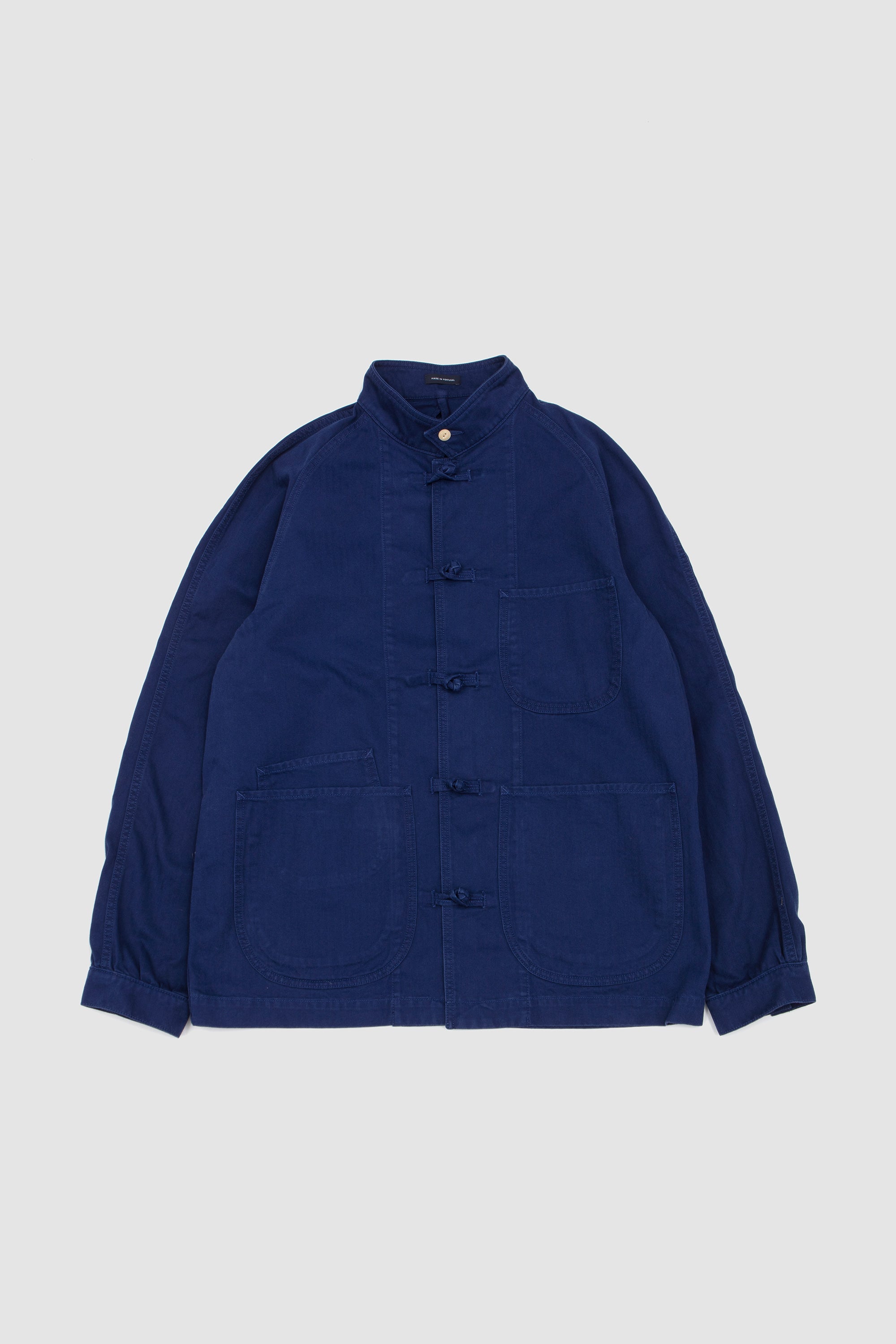 Herringbone Smock Artist Chore French Blue