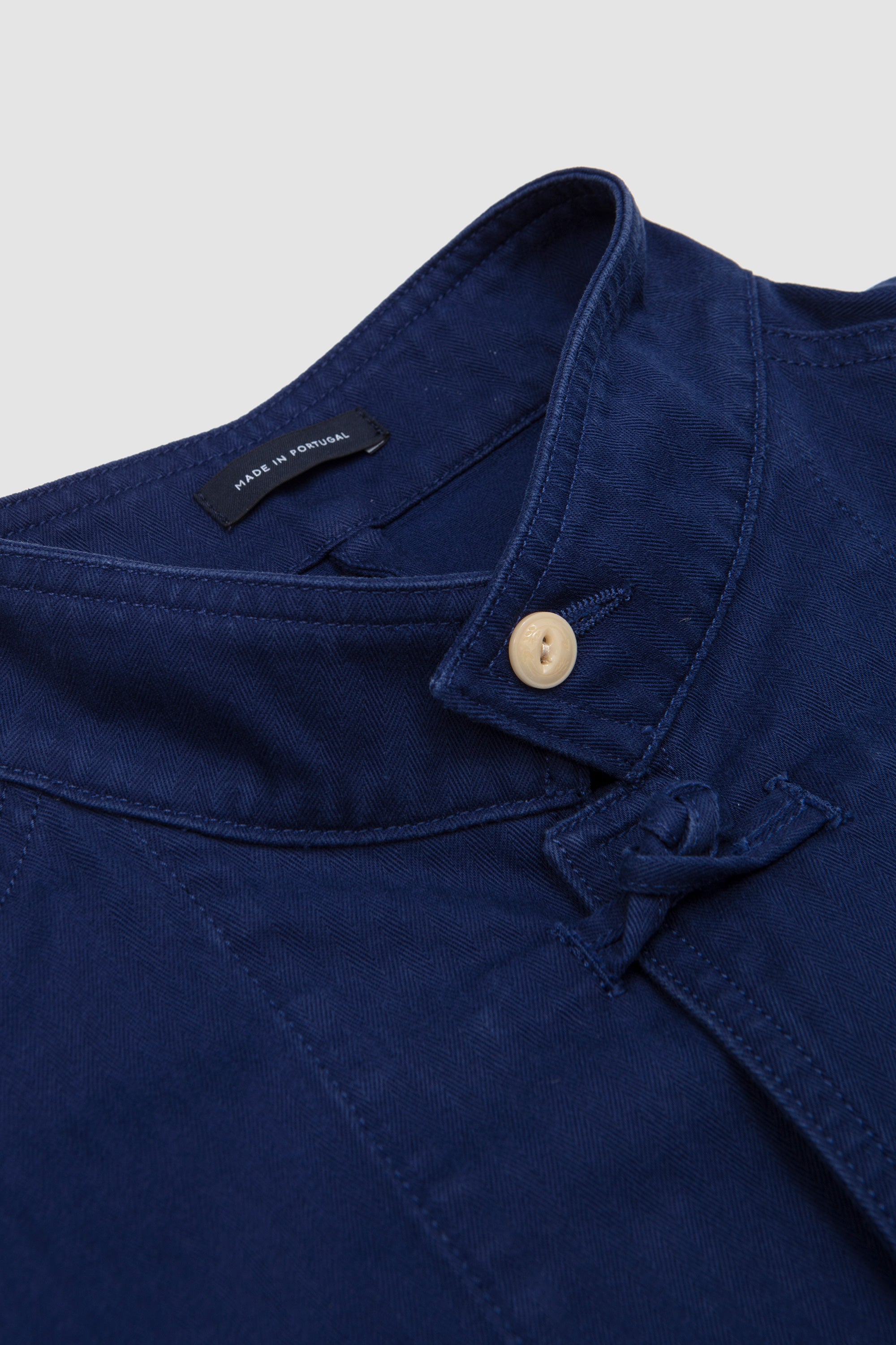 Herringbone Smock Artist Chore French Blue