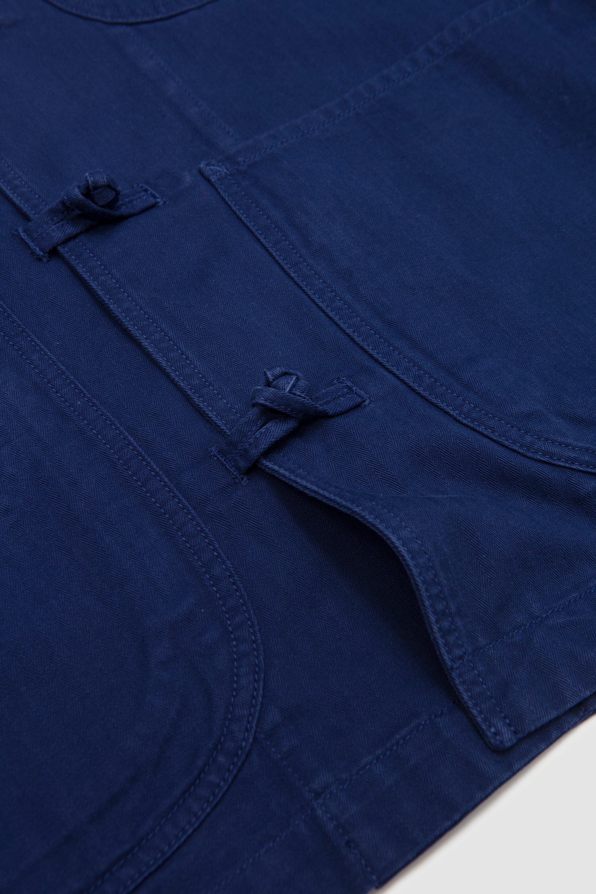 Herringbone Smock Artist Chore French Blue
