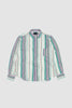SPORTIVO STORE_LP Striped Linen-Cotton Summer Shirt Purple/ White/ Green