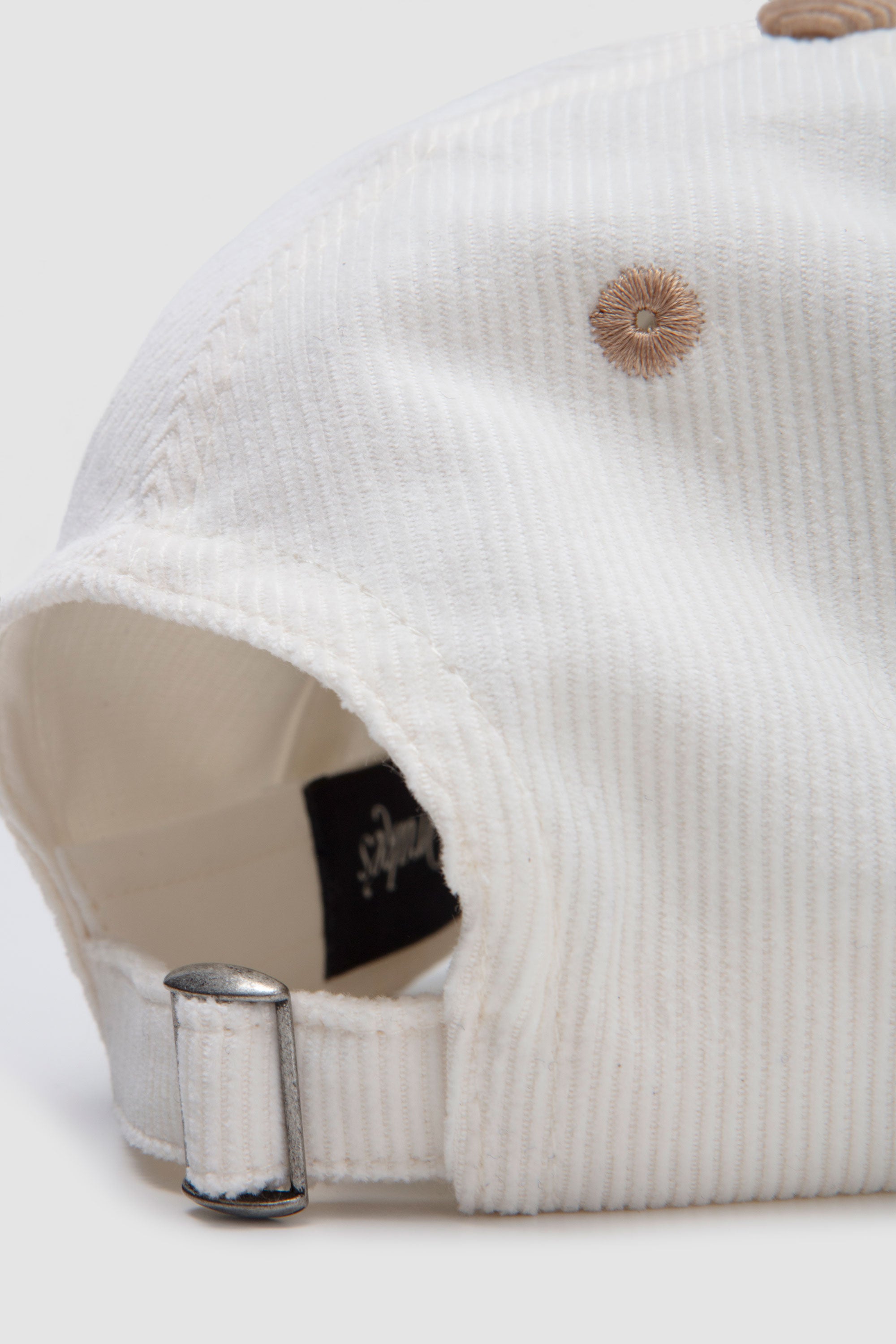 Motel Cotton Corduroy Baseball Cap Ecru_4