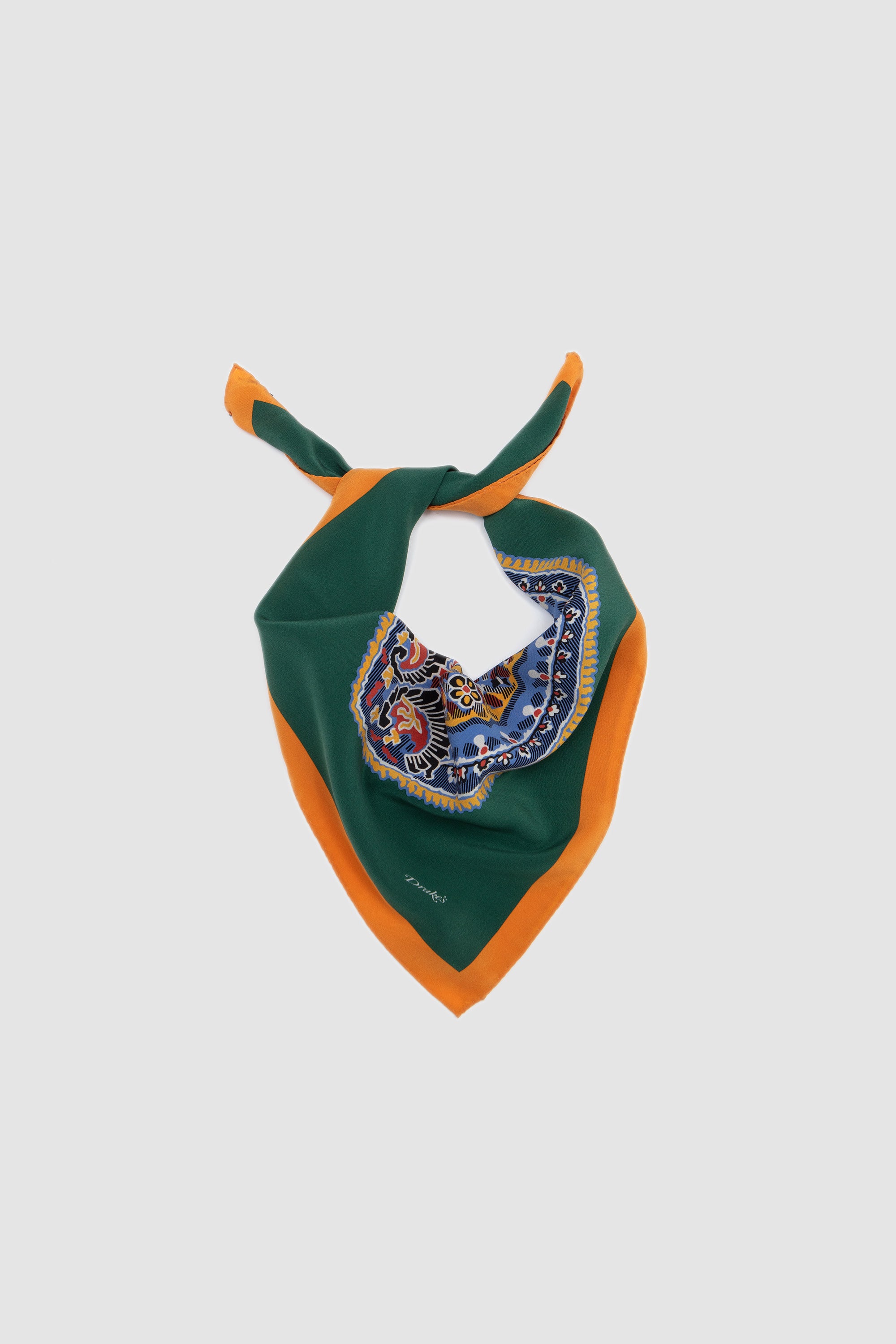 Paisley Print Bandana Dark Green