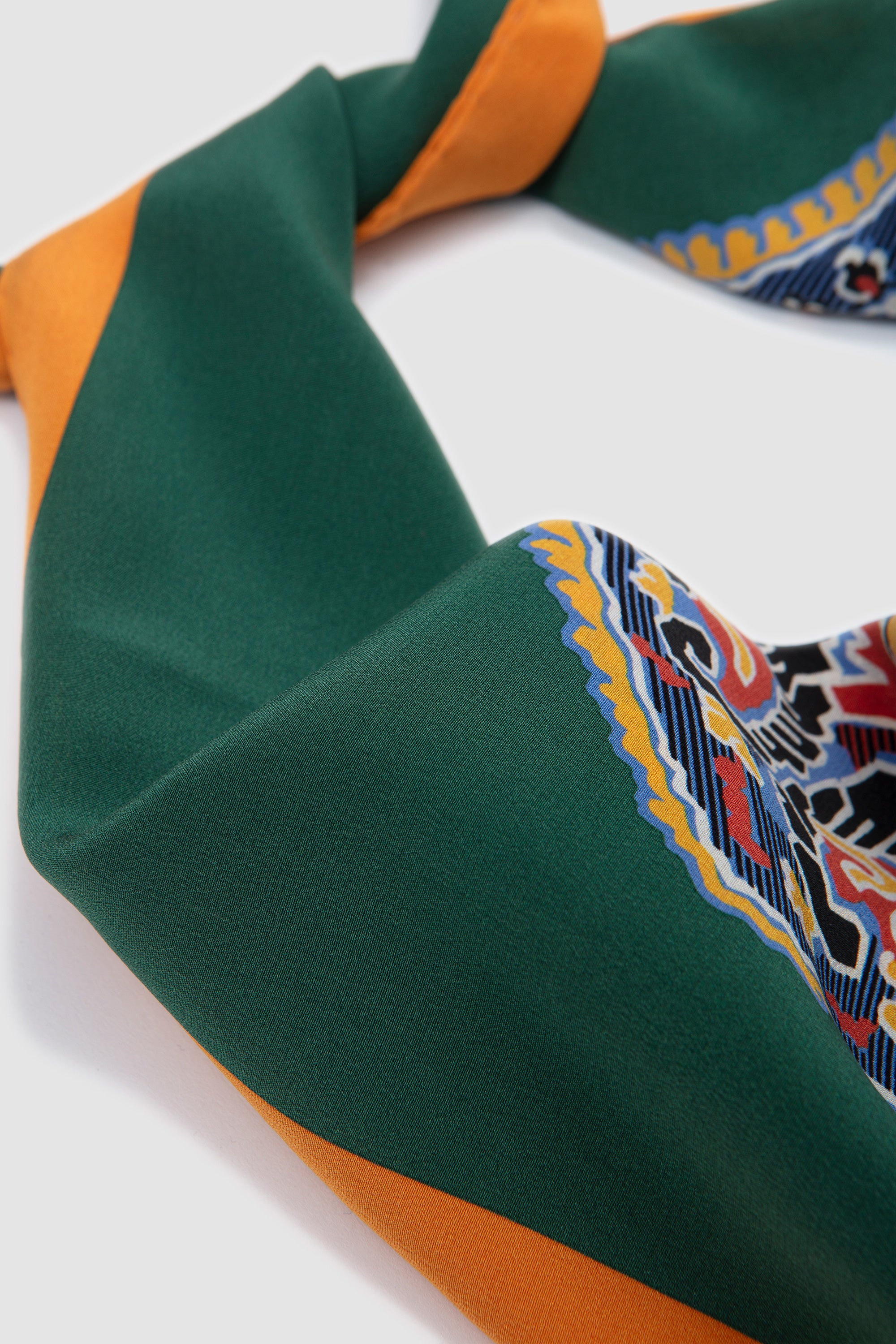 Paisley Print Bandana Dark Green_4